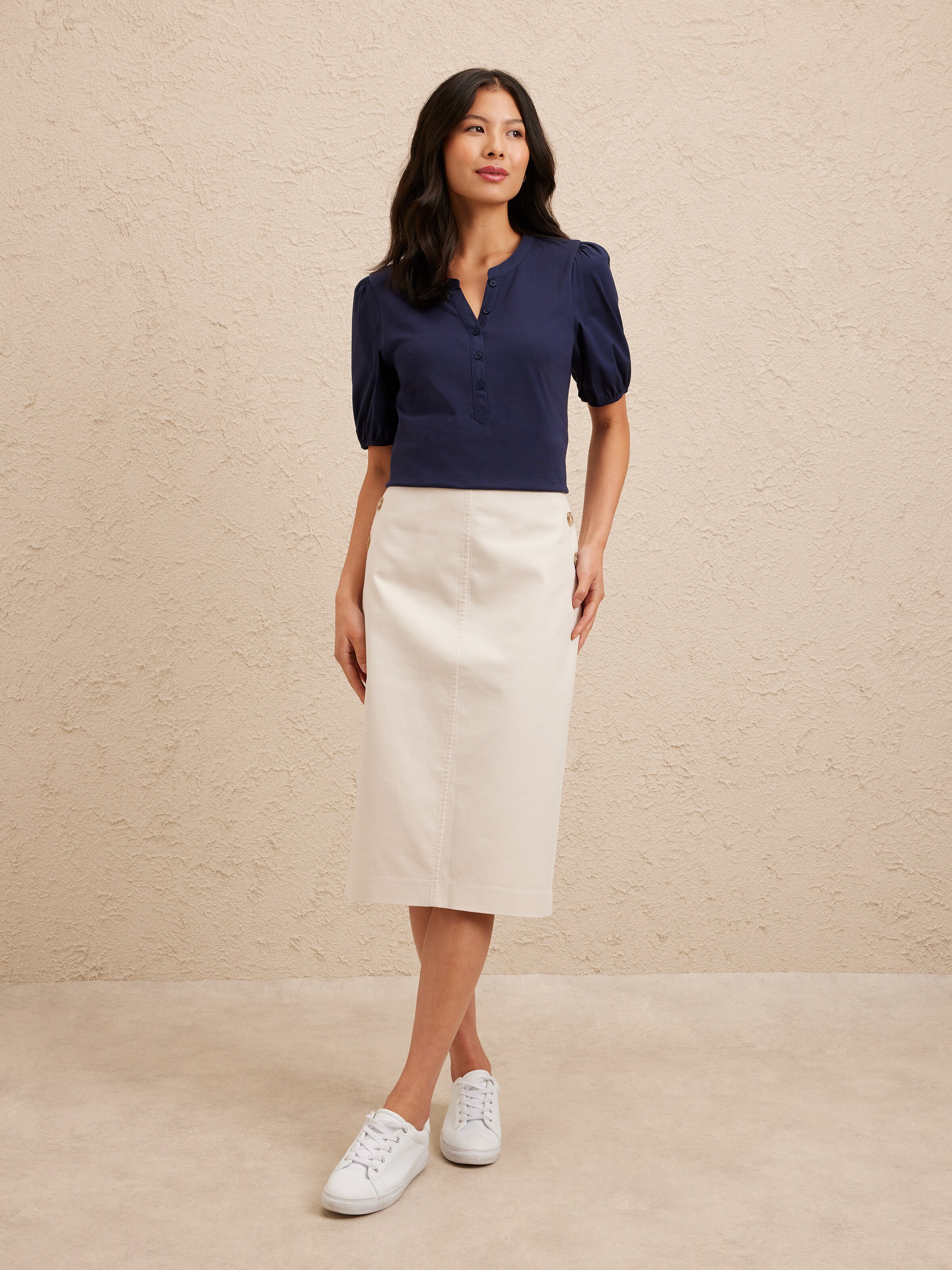 Kerry Poplin Sleeve Tee