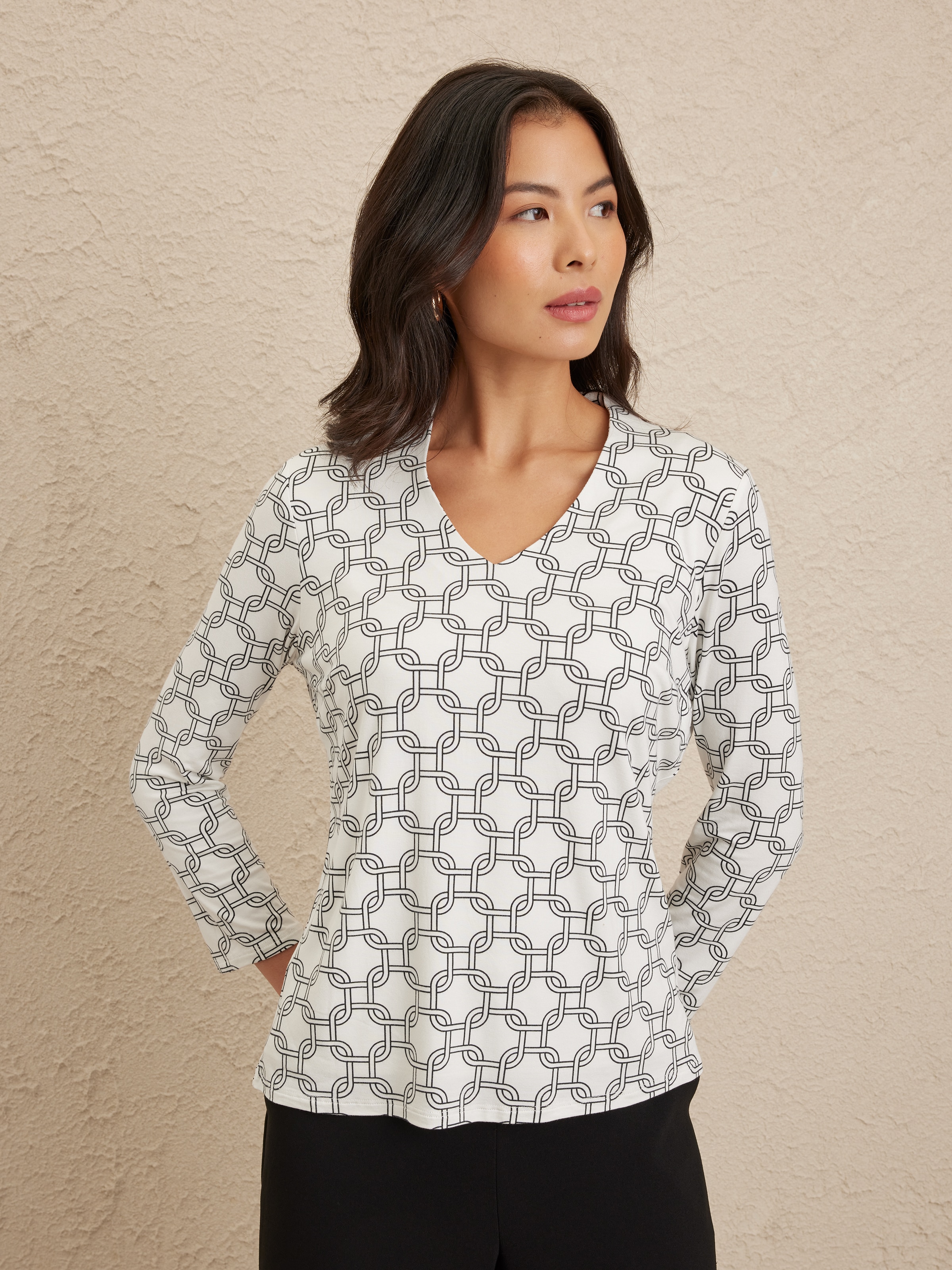 Jenna 3/4 Sleeve Tee