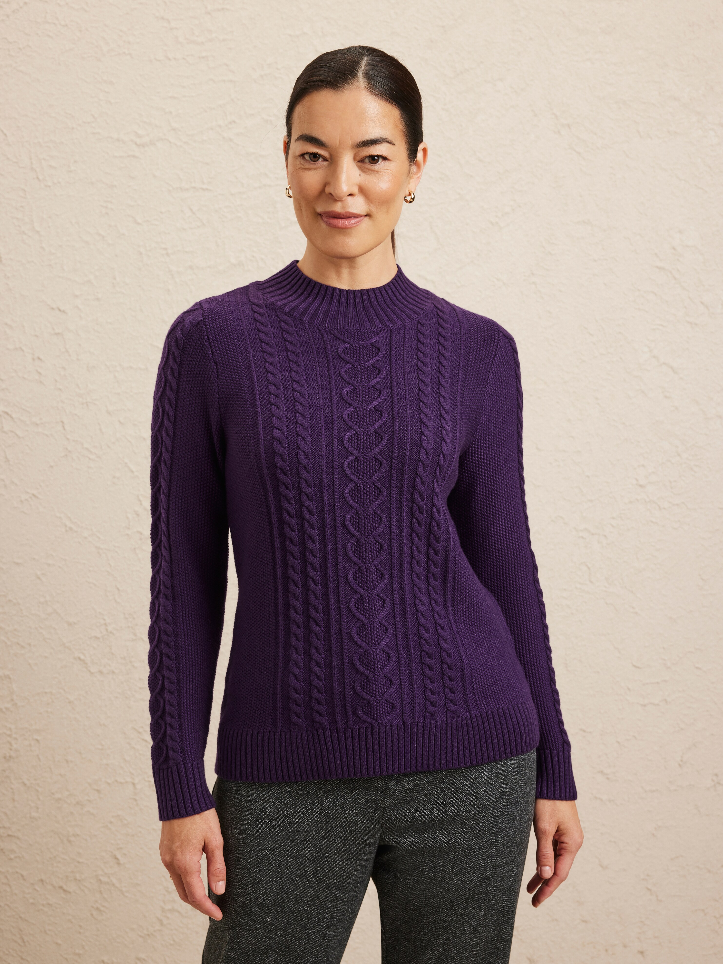 Harriet Heart Cable Jumper