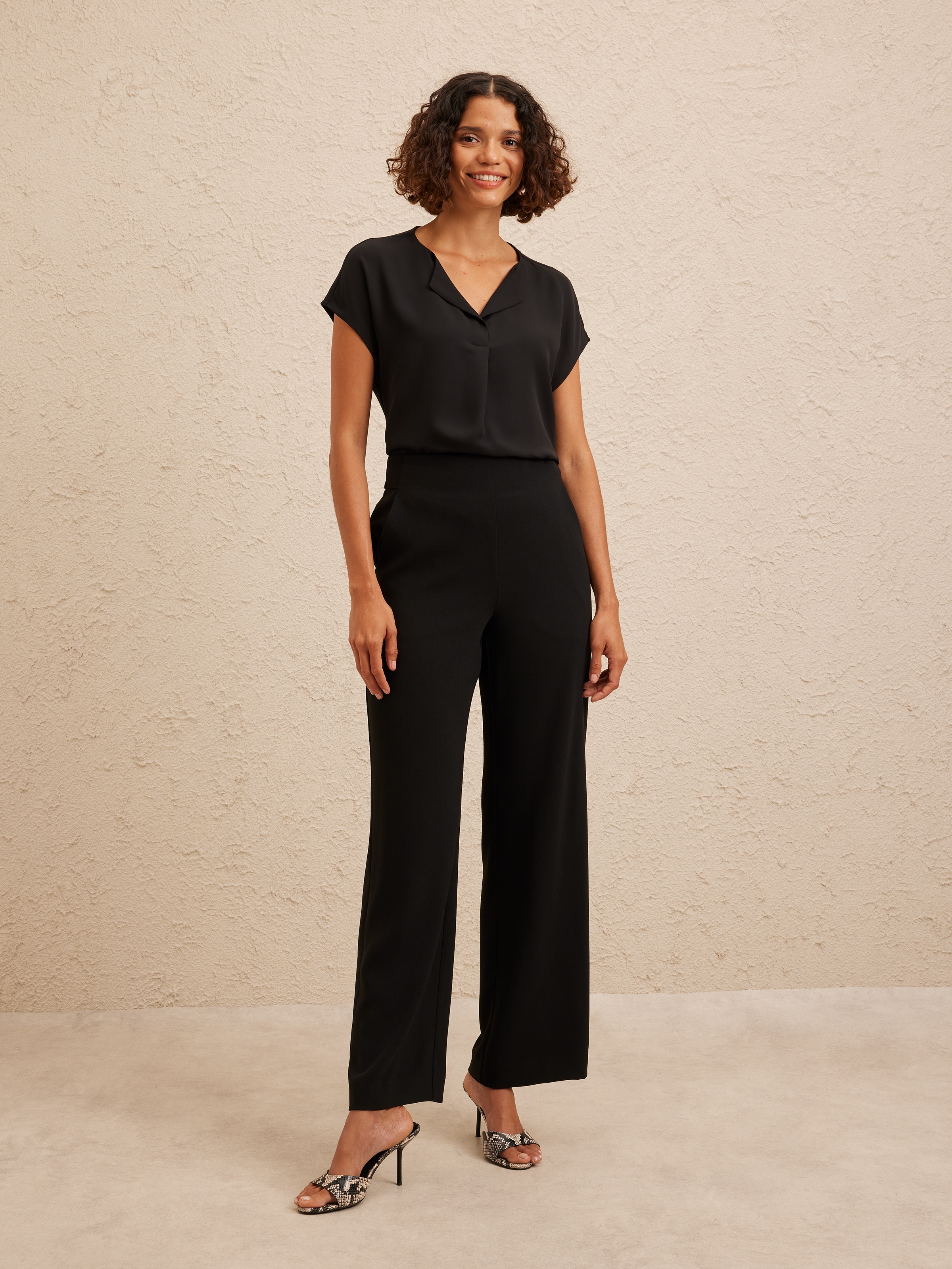 Dana Mixed Media Blouse