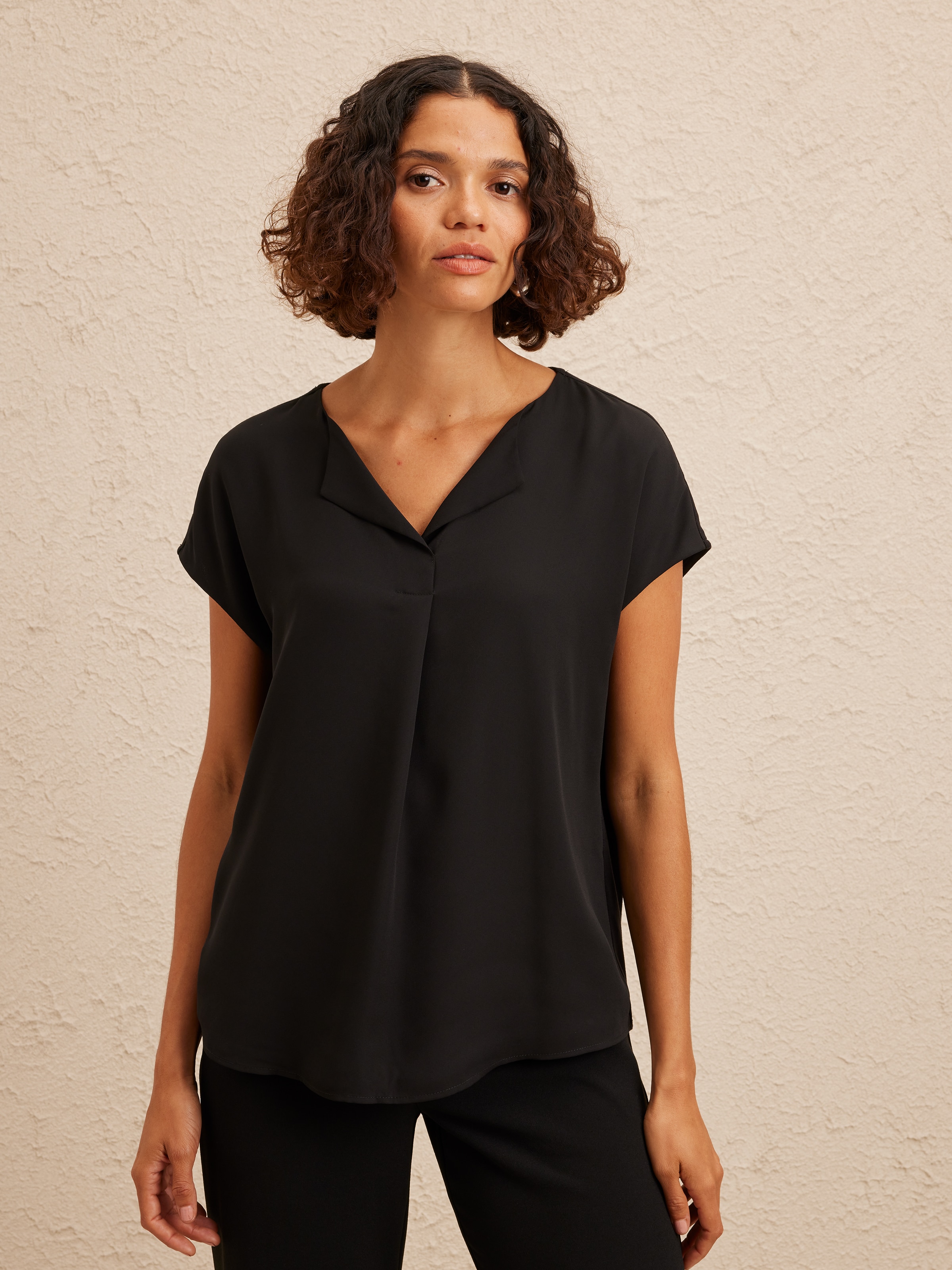 Dana Mixed Media Blouse