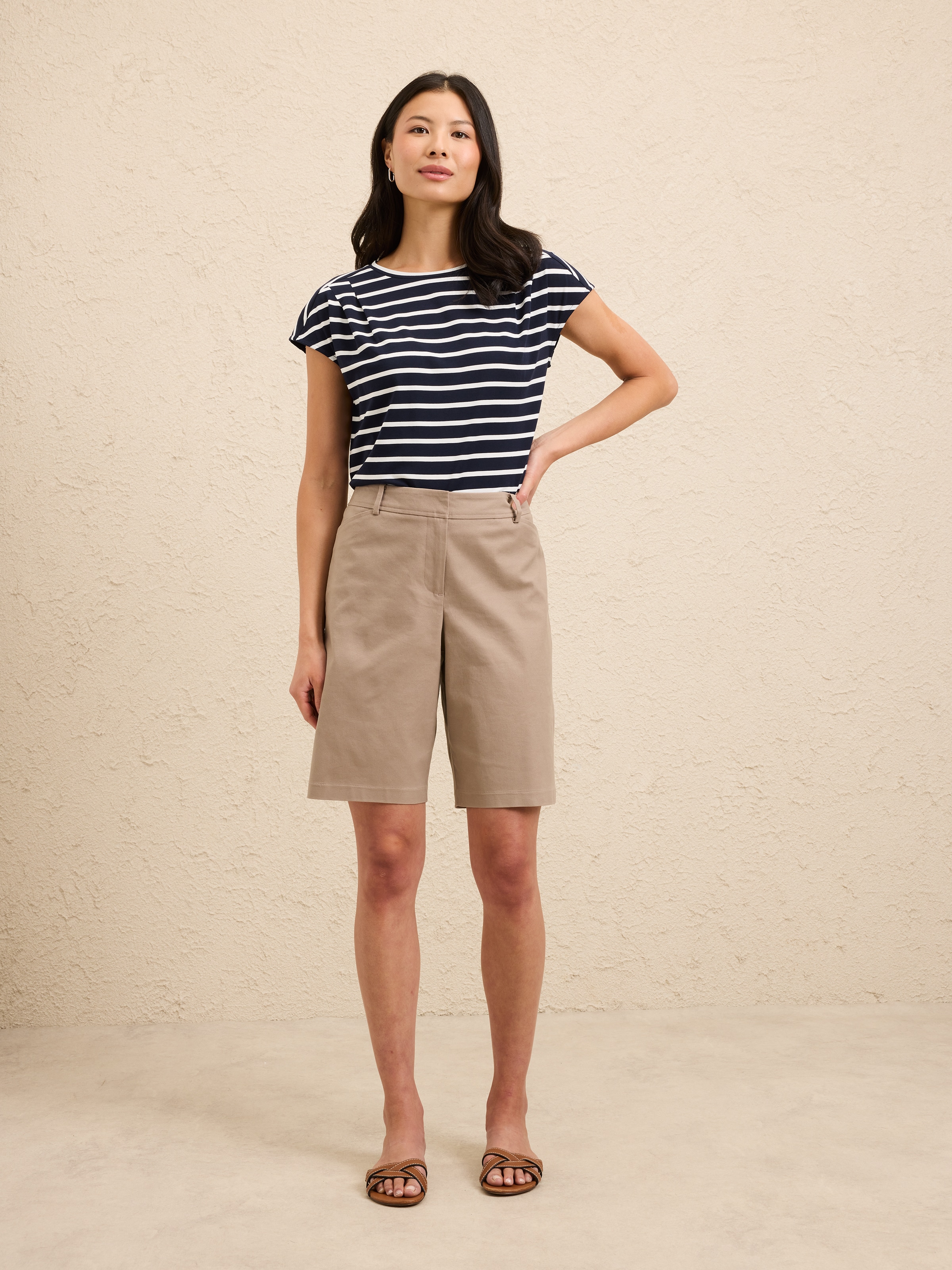 Zuri Tuck Neck Tee