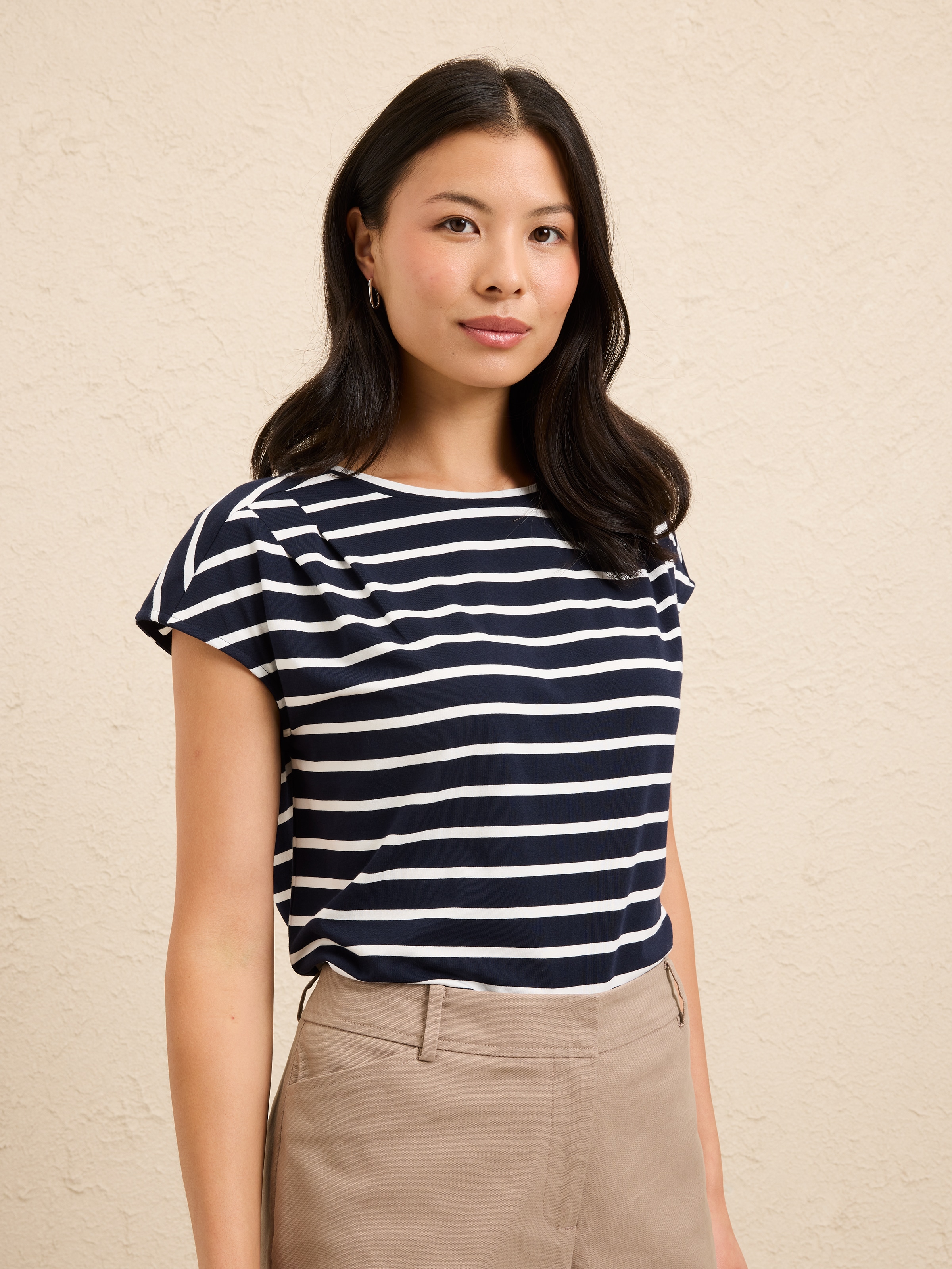 Zuri Tuck Neck Tee