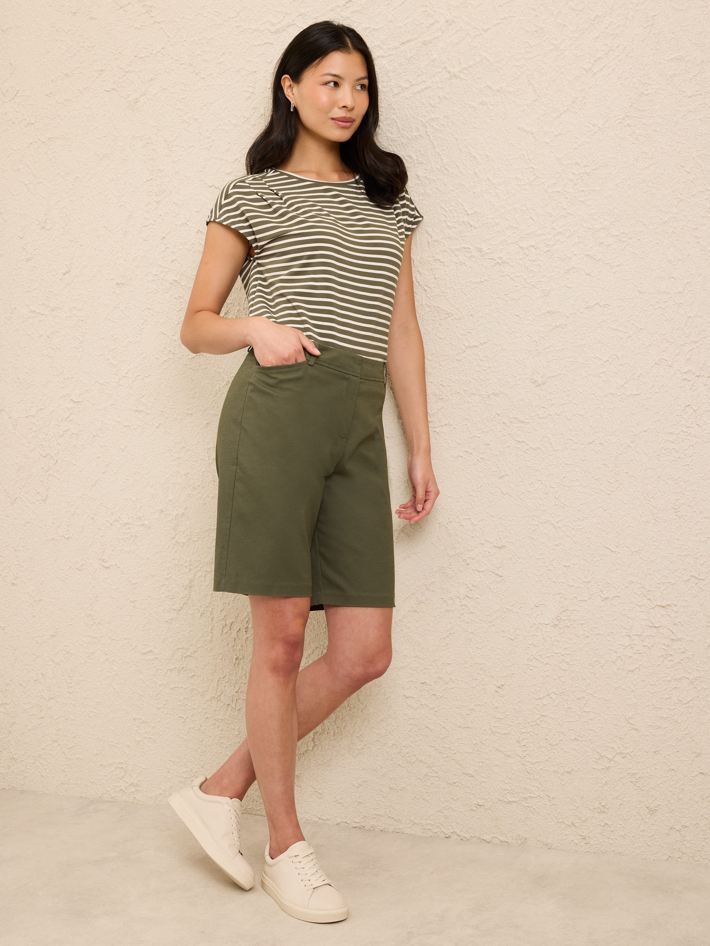 Zuri Tuck Neck Tee