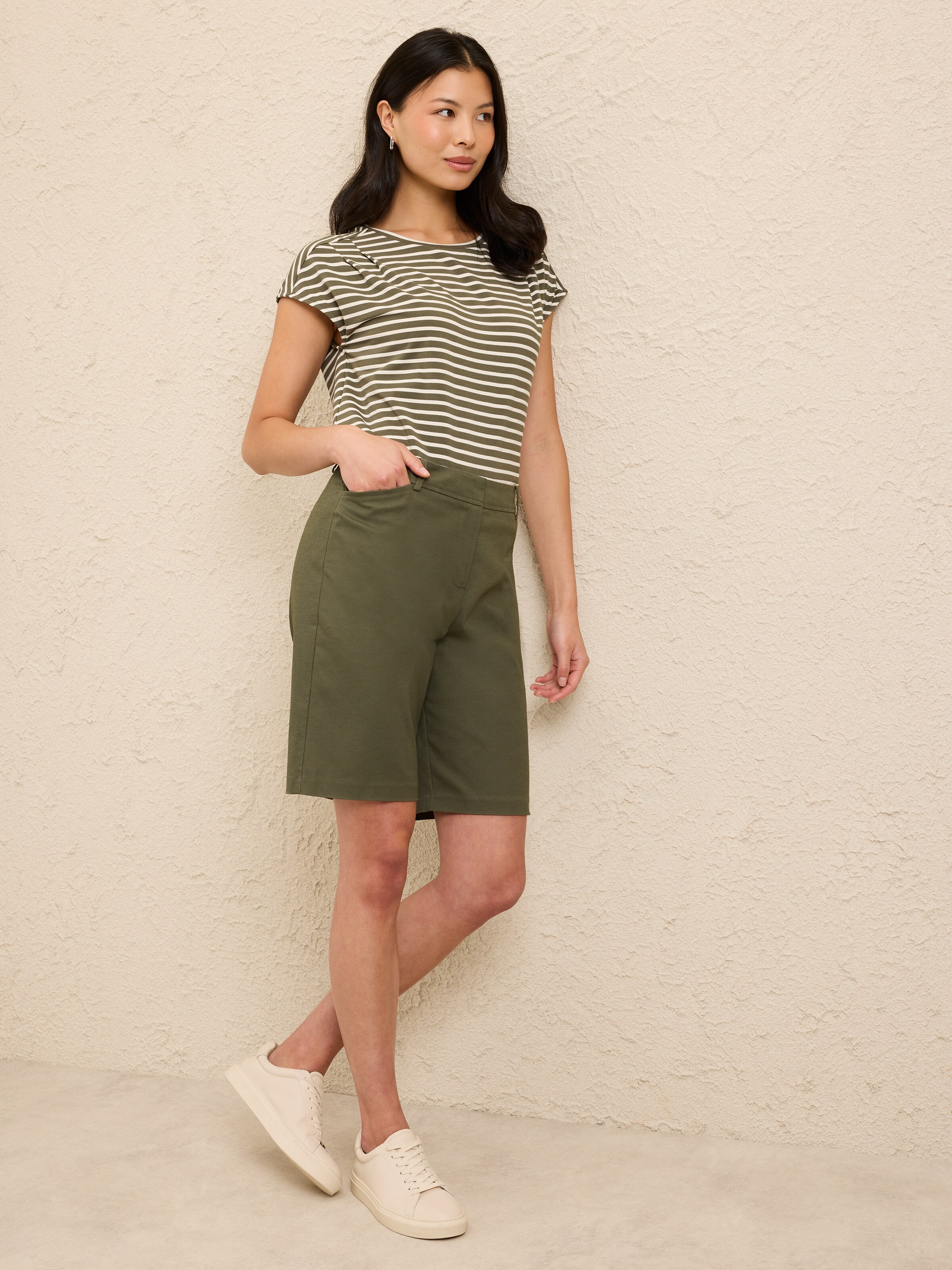 Zuri Tuck Neck Tee