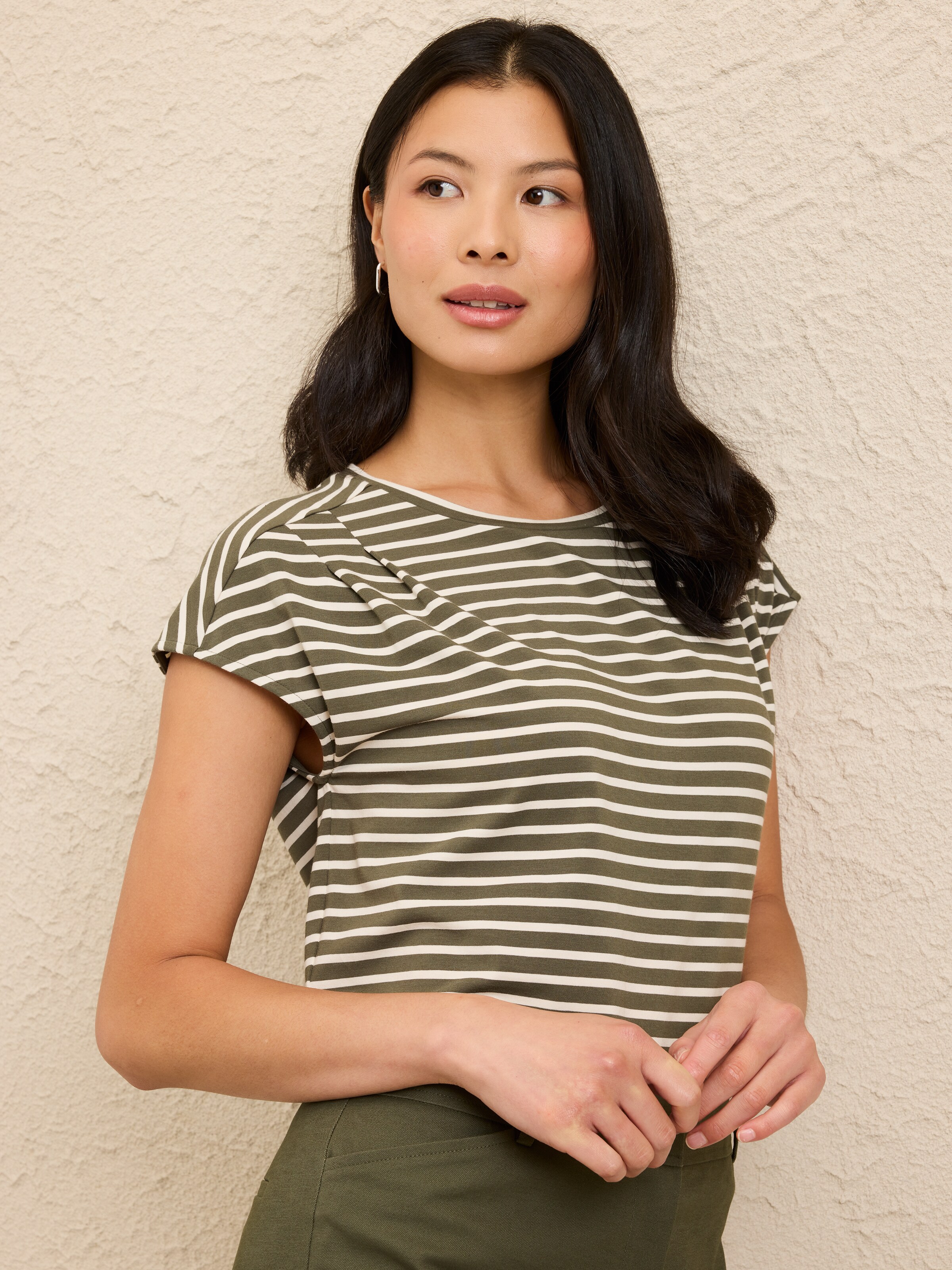 Zuri Tuck Neck Tee