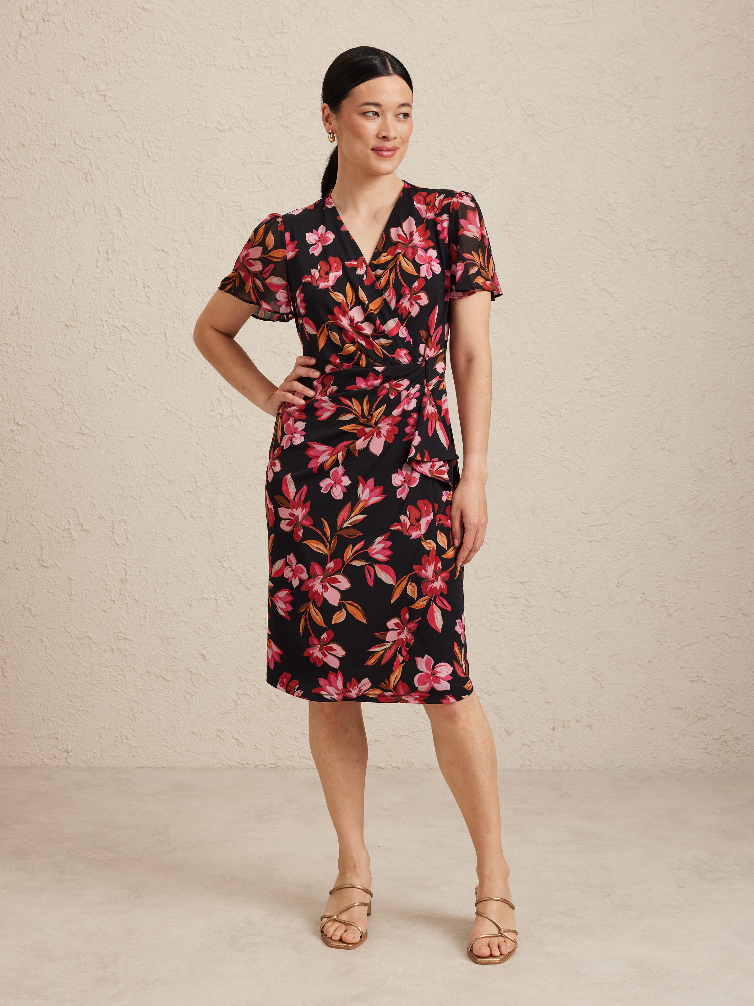 Chiffon Sleeve Venus Dress