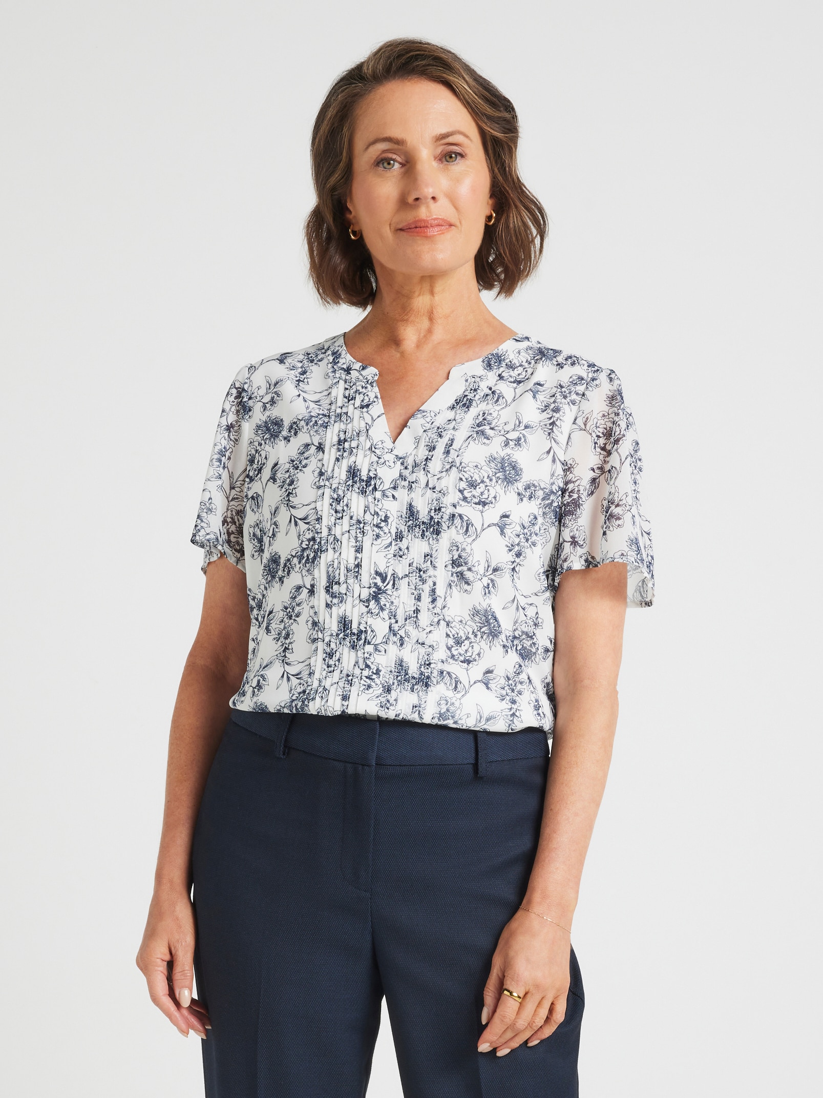 Caitlin Pintuck Blouse