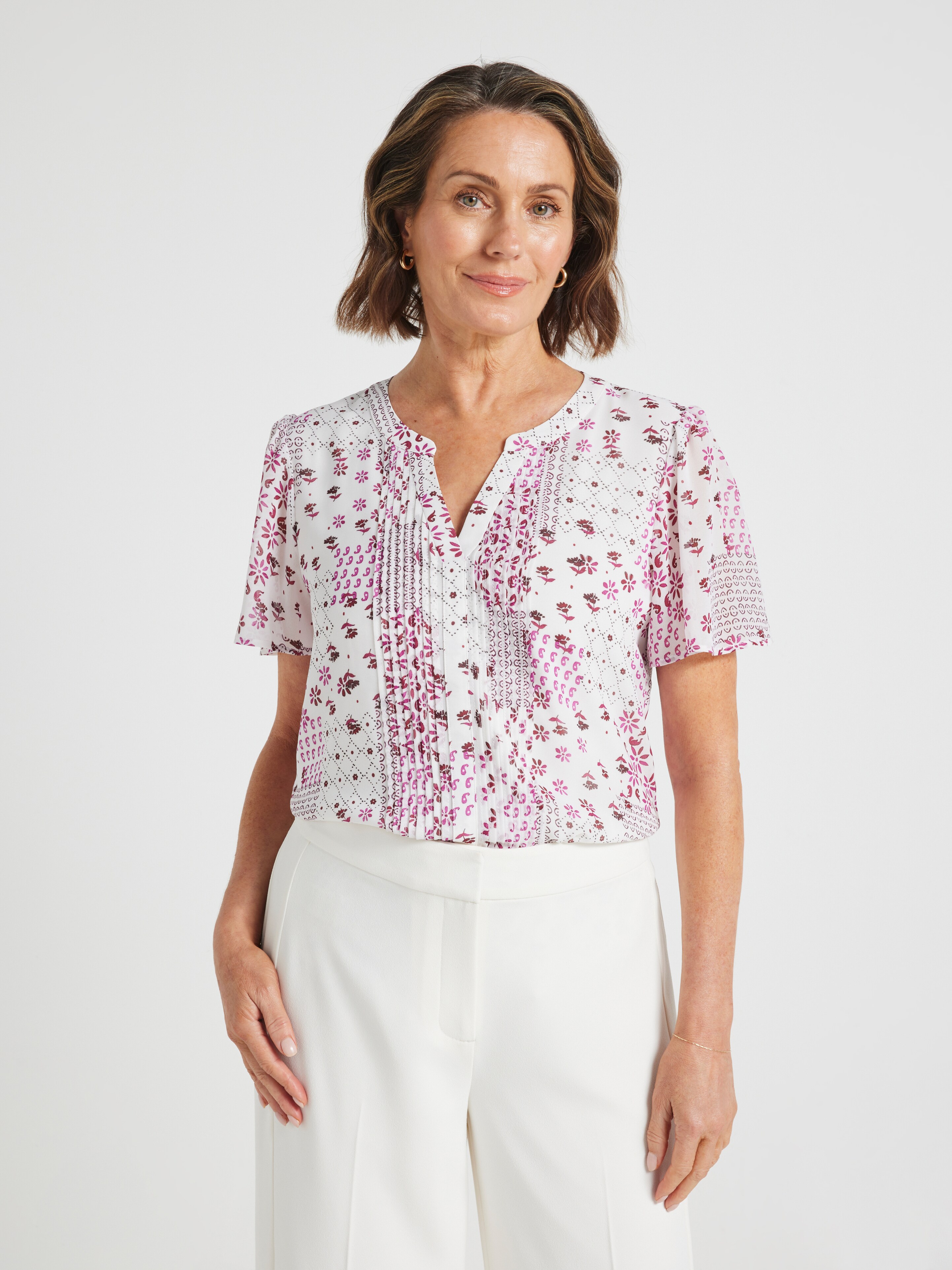 Caitlin Pintuck Blouse