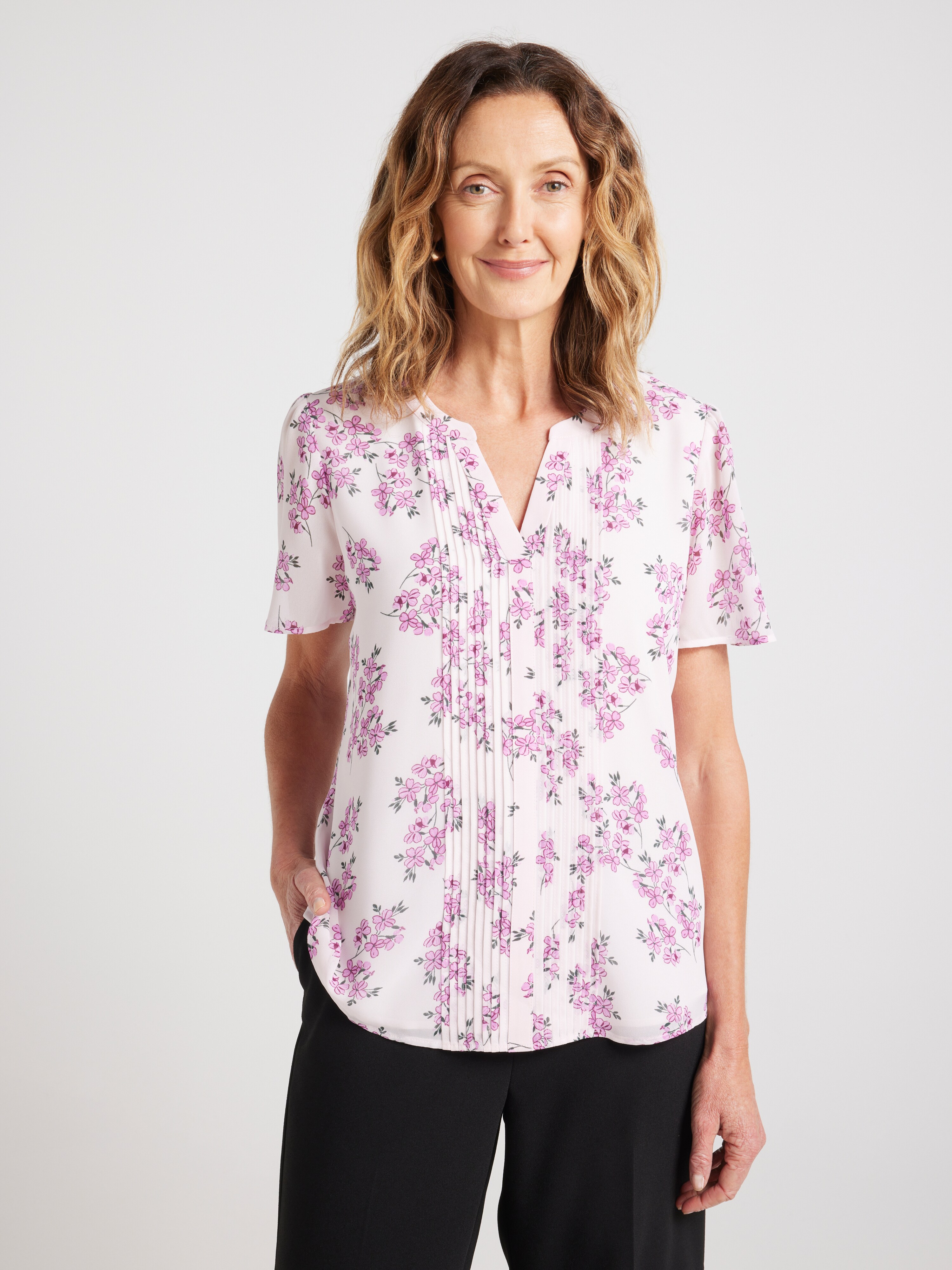 Caitlin Pintuck Blouse