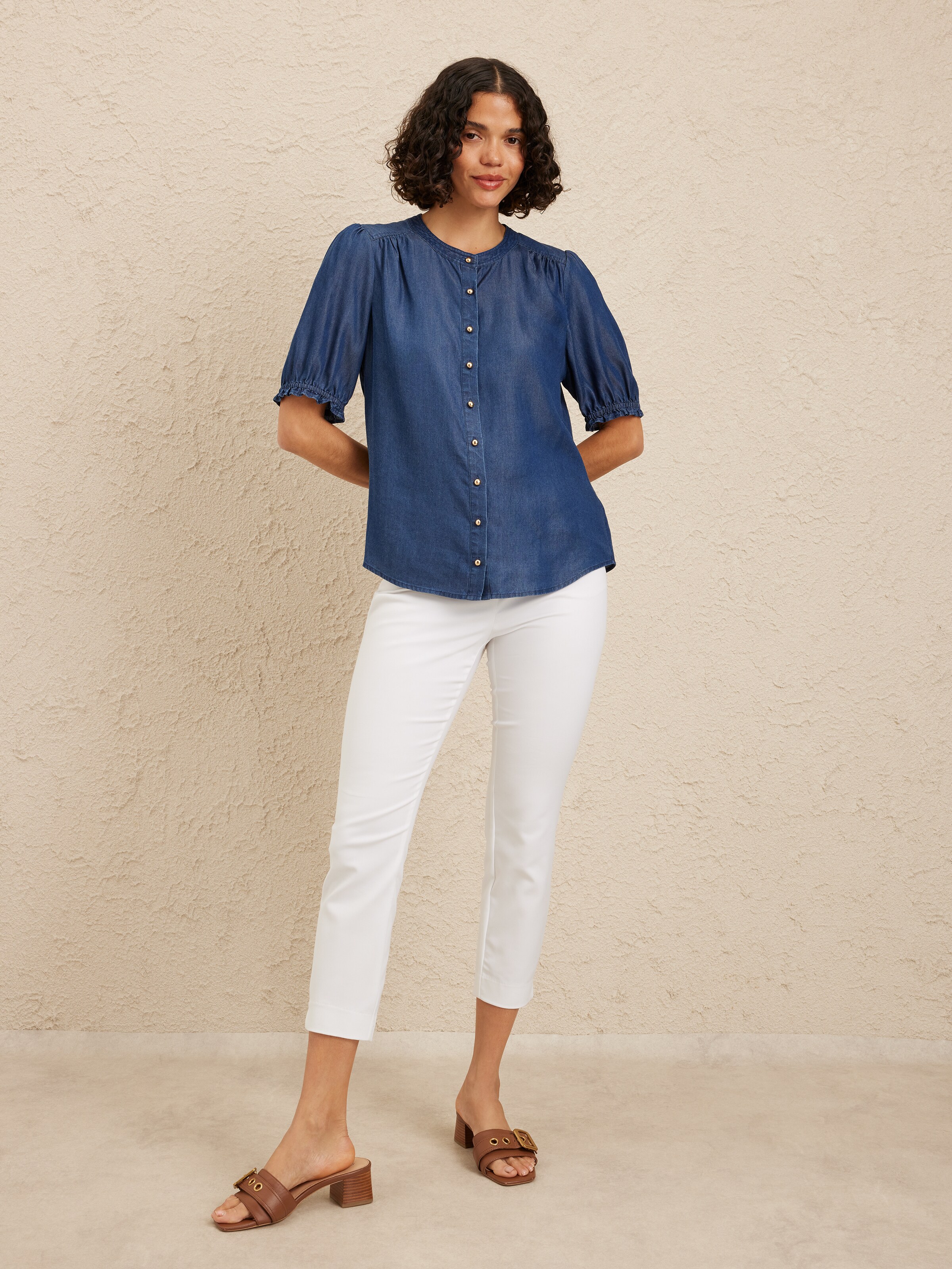 Lexi Chambray Top