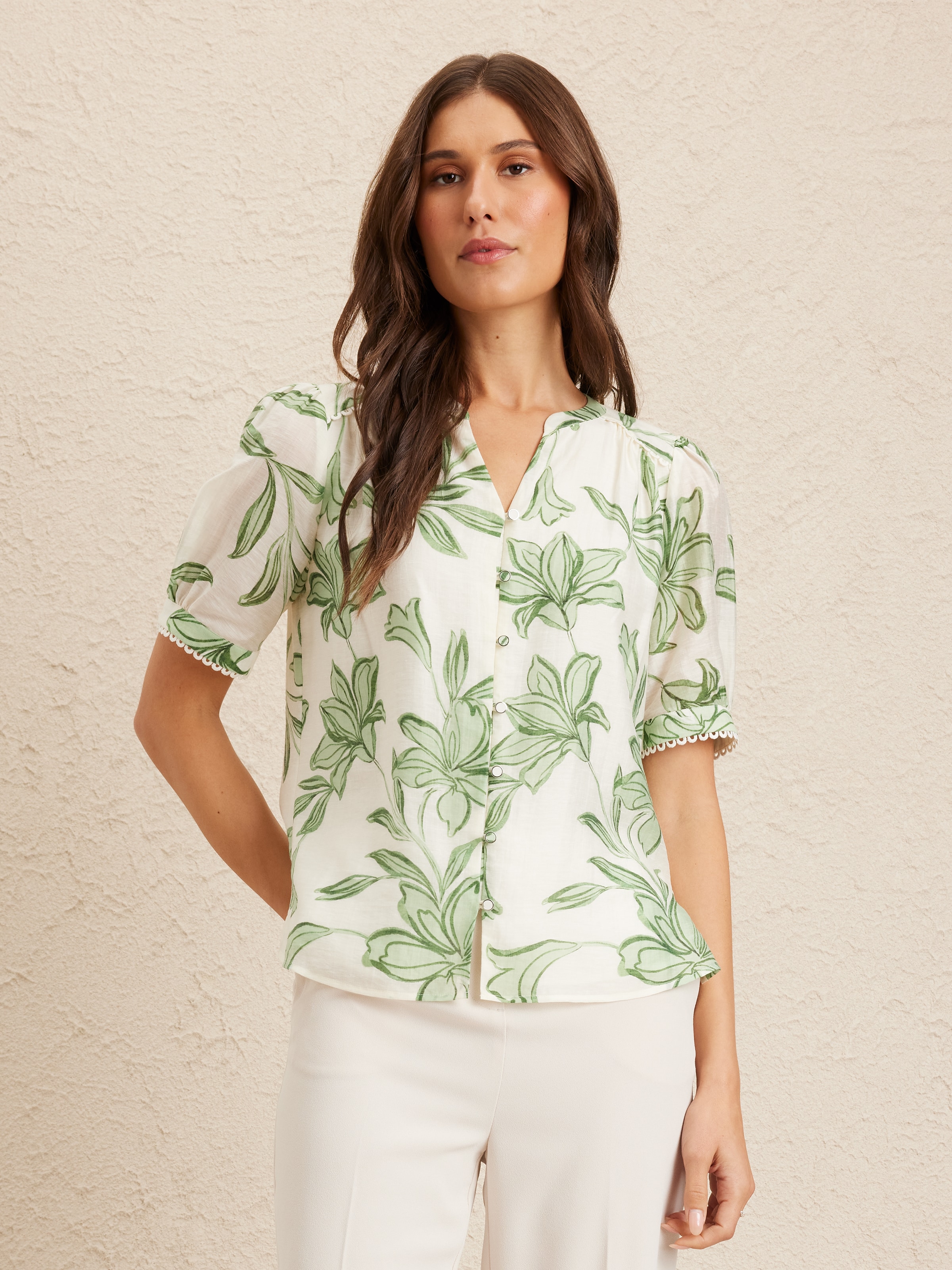 Aude Lyocell Blend Blouse