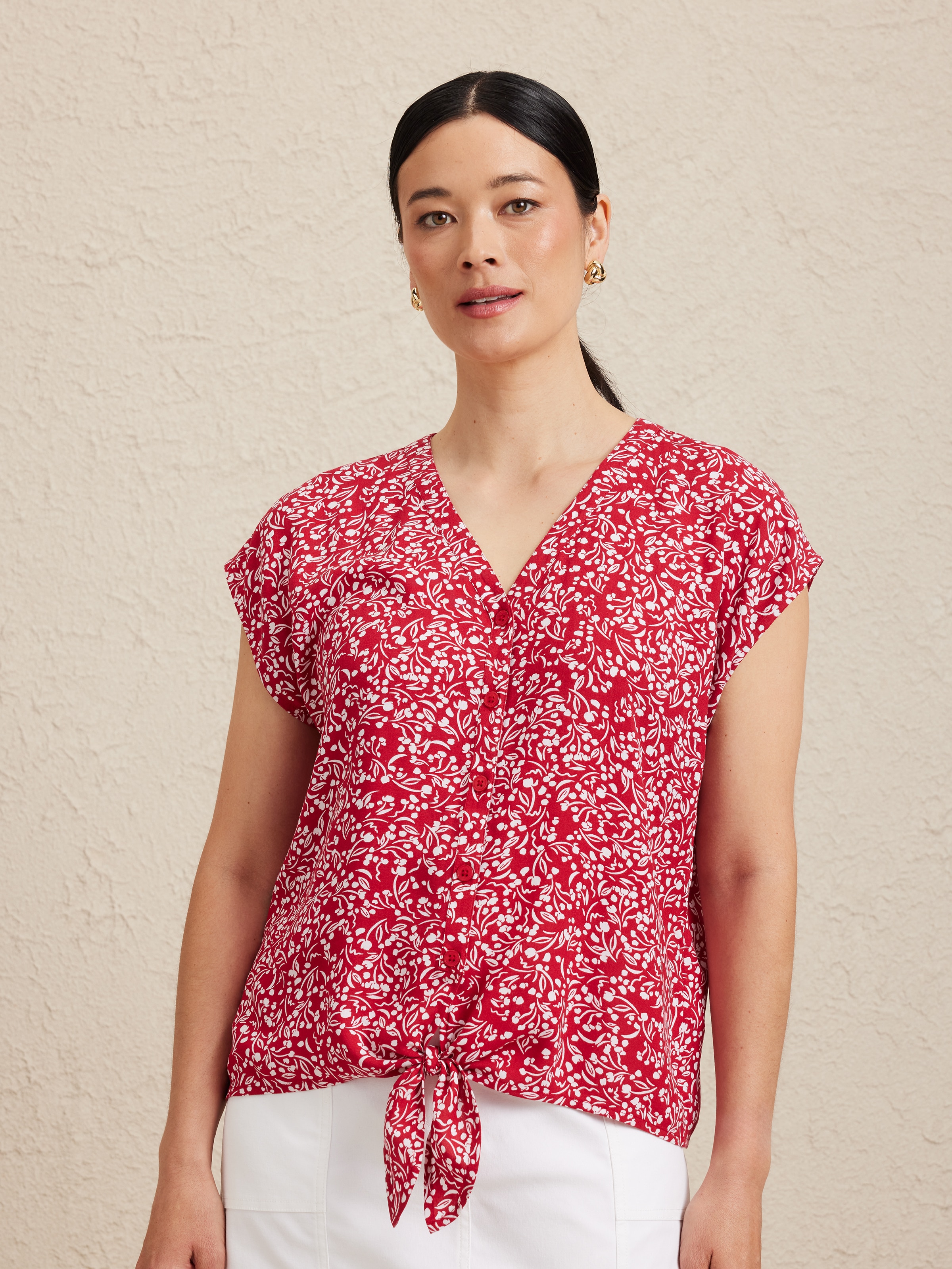 Tie Front Top