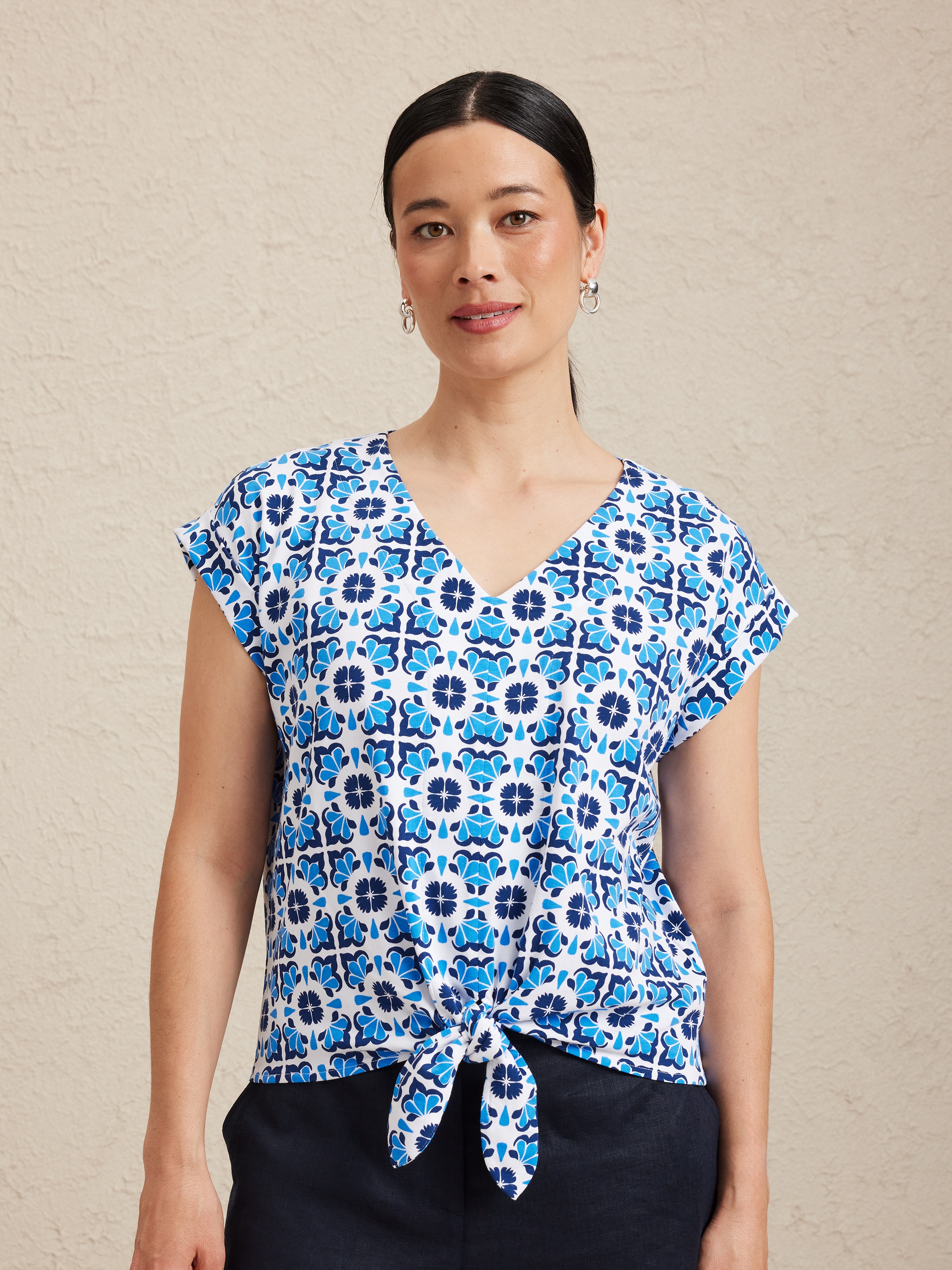 Tie Front Tee