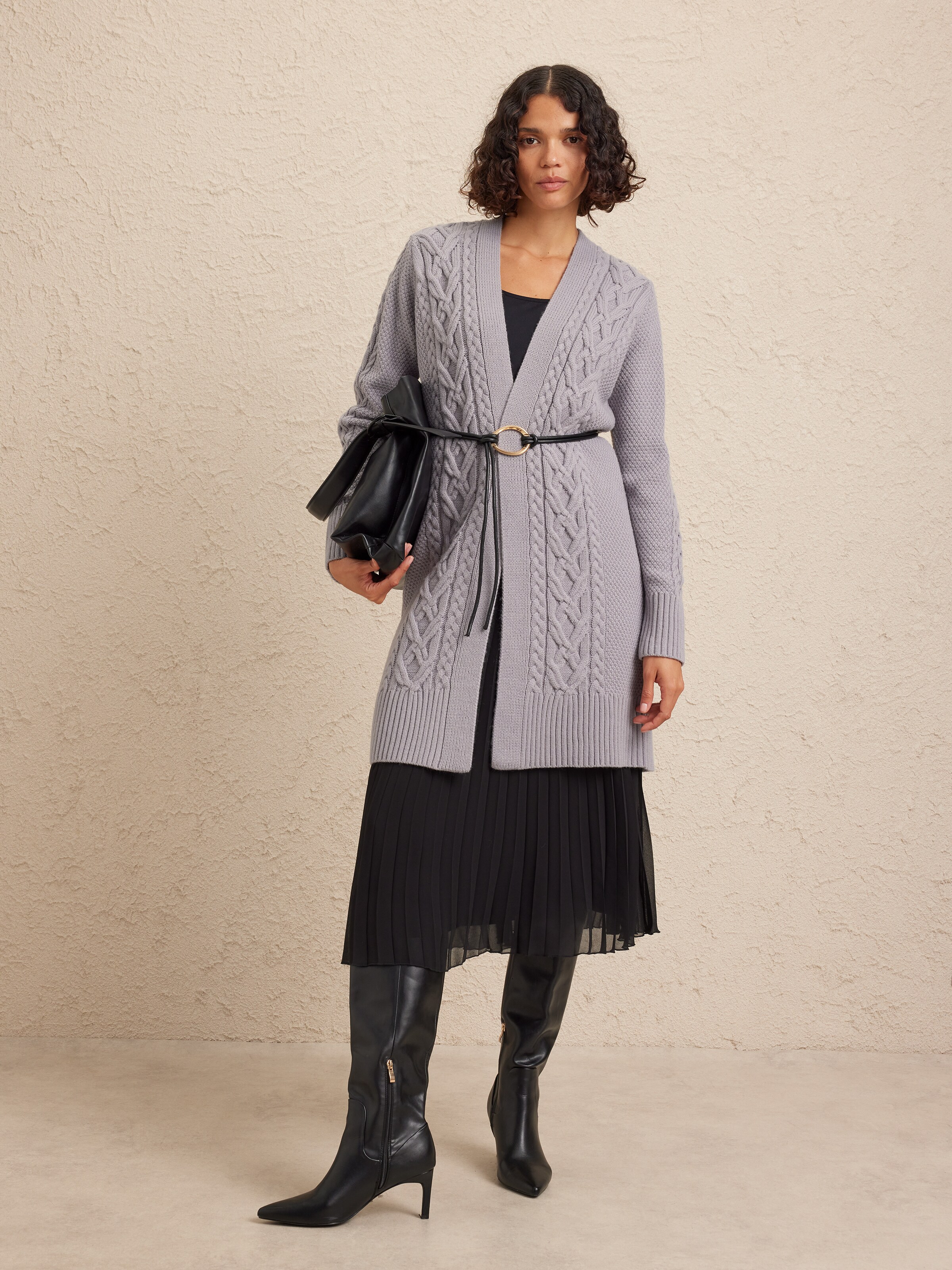 Corrine Cable Cardi Coat