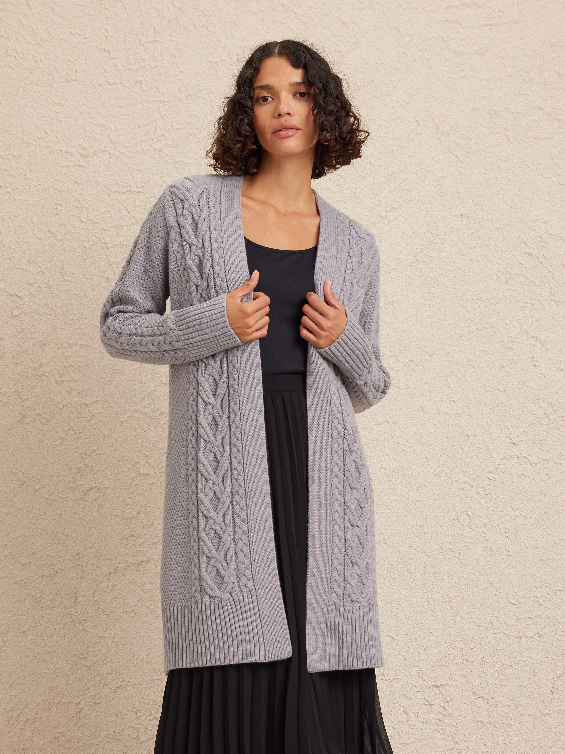 Corrine Cable Cardi Coat