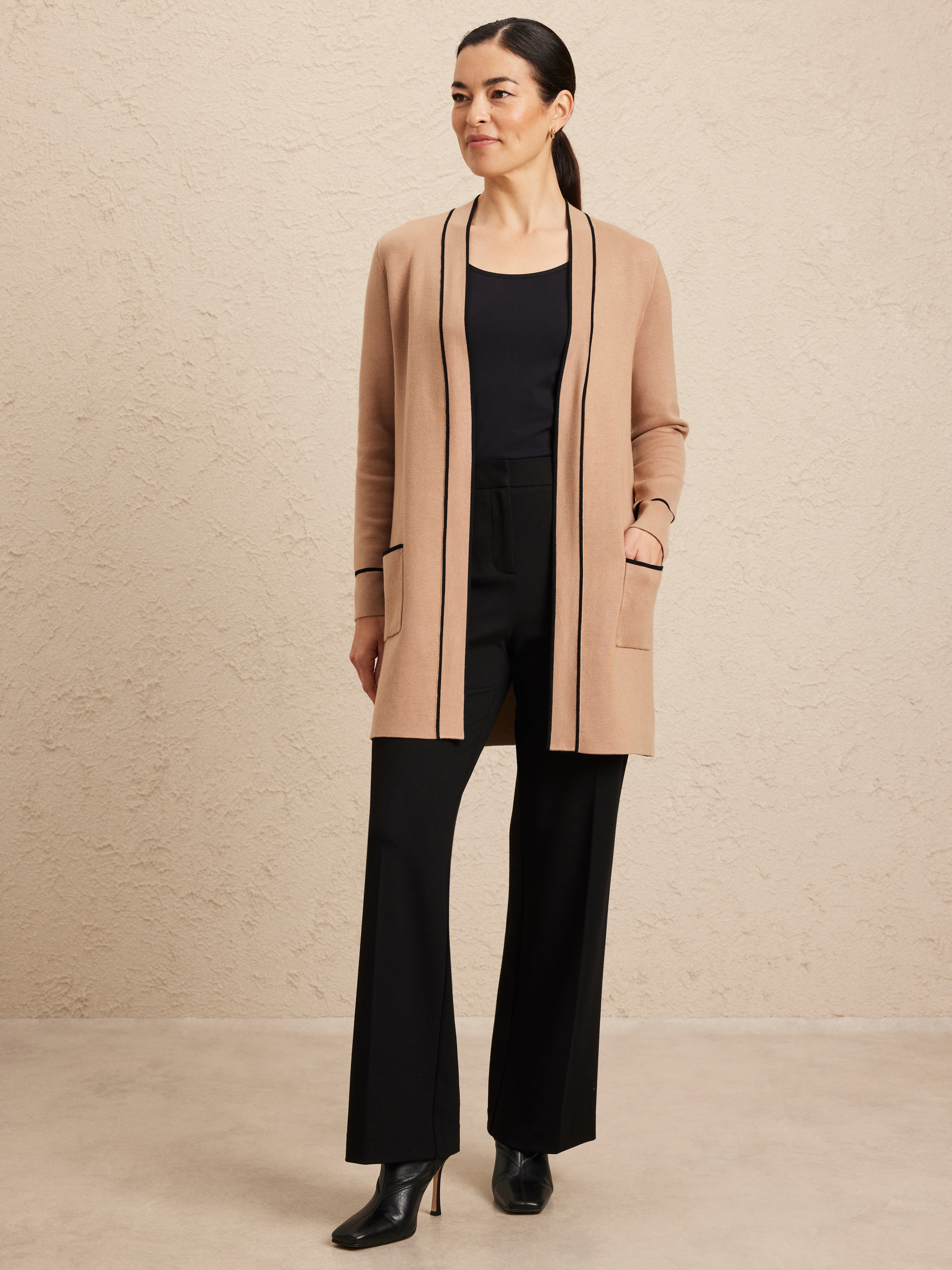 Tianna Tipped Cardi Coat