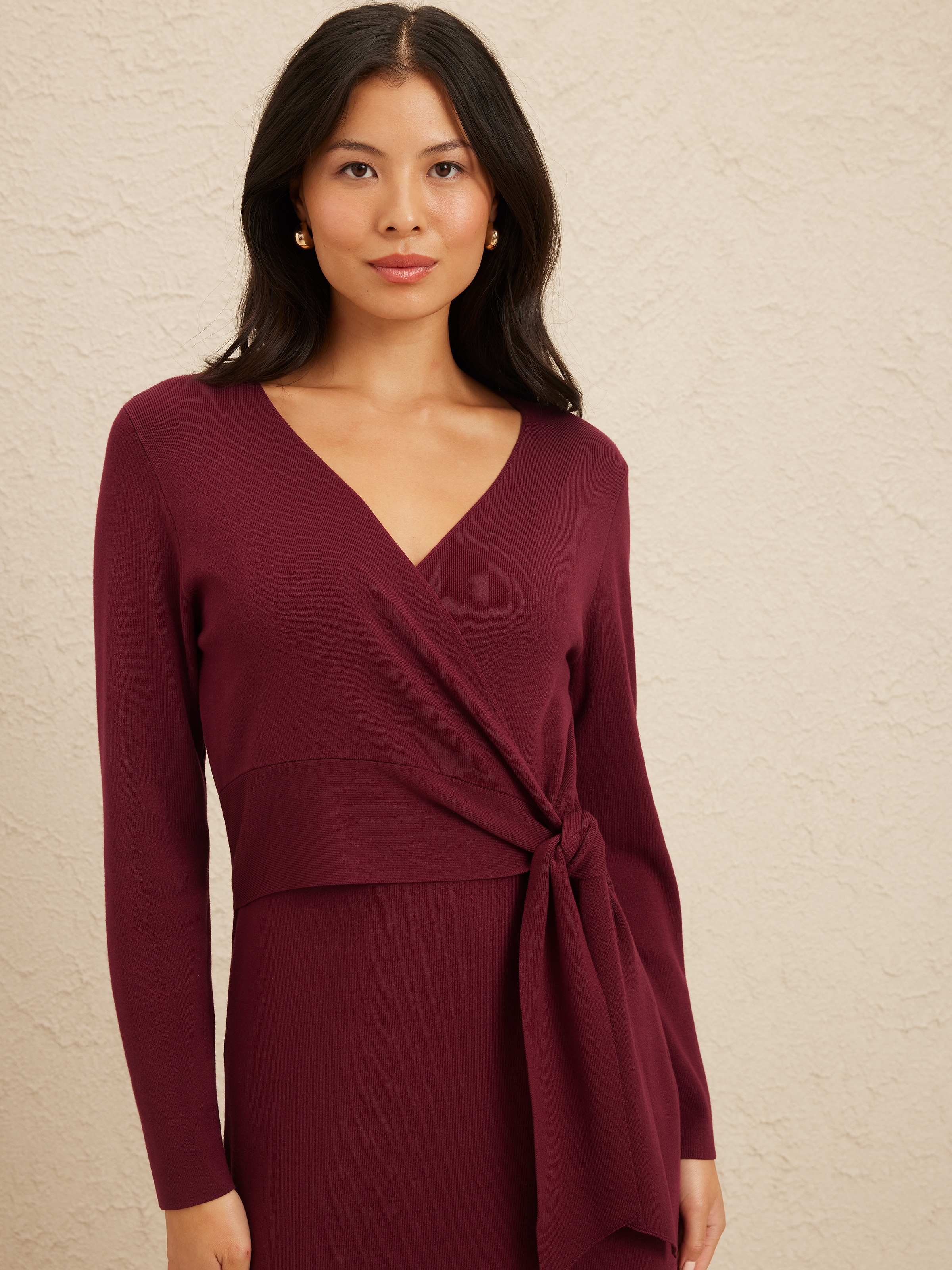 Wrap Midi Dress