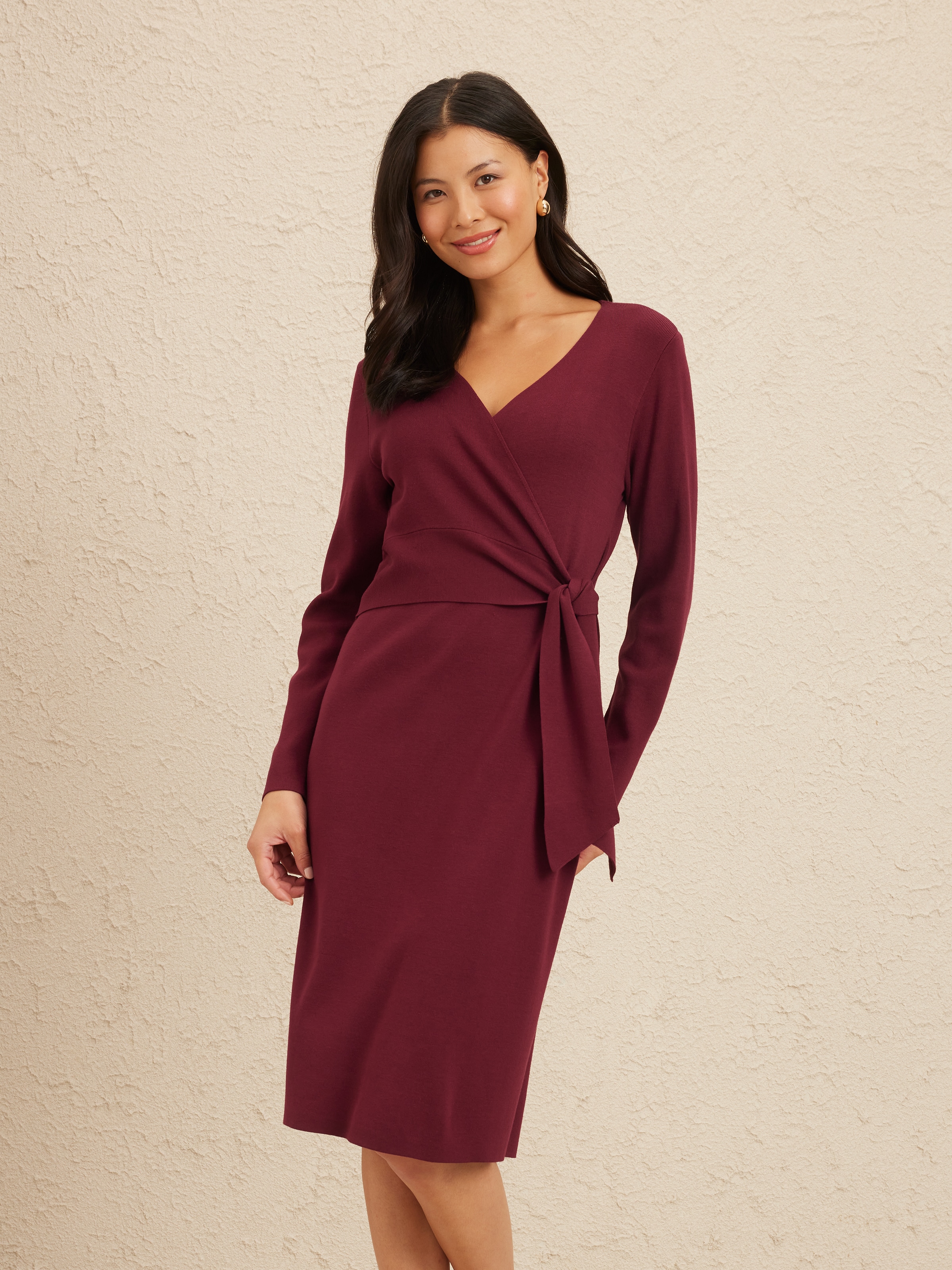 Wrap Midi Dress