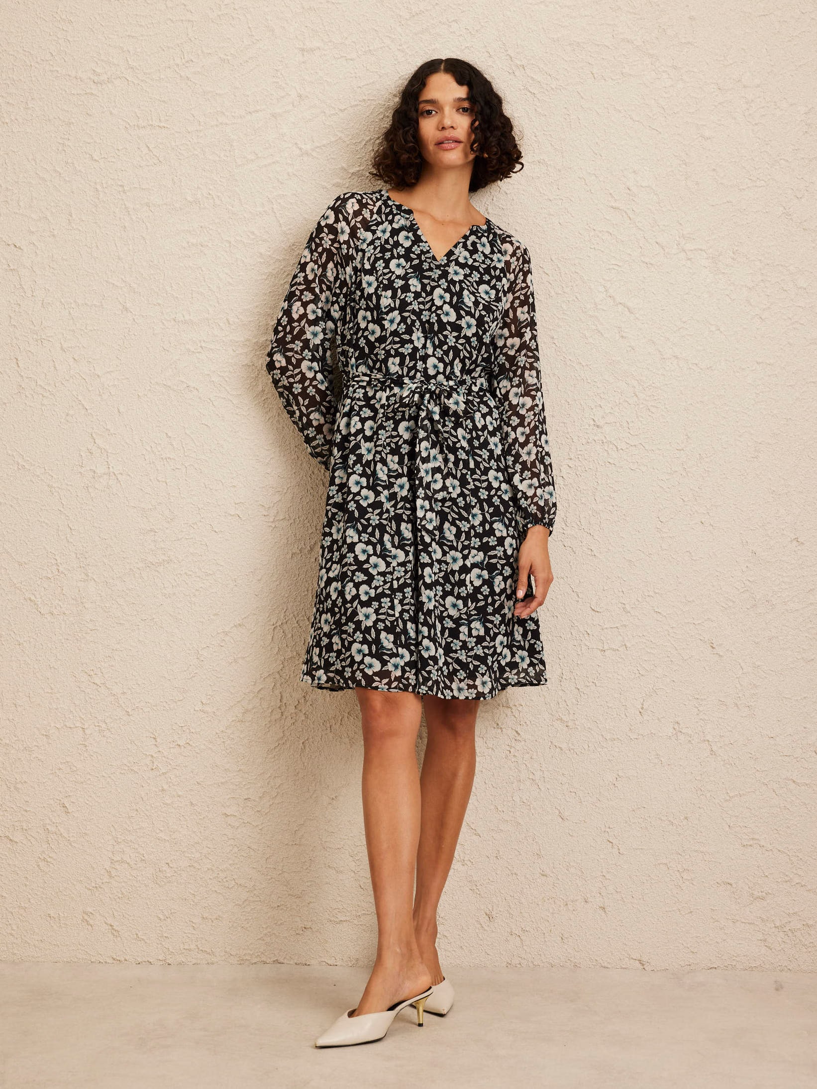 Chiffon Sleeve Venus Dress