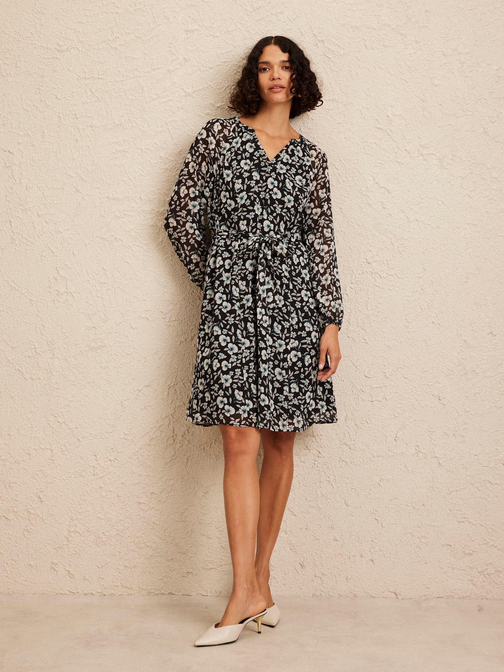 Chiffon Sleeve Venus Dress