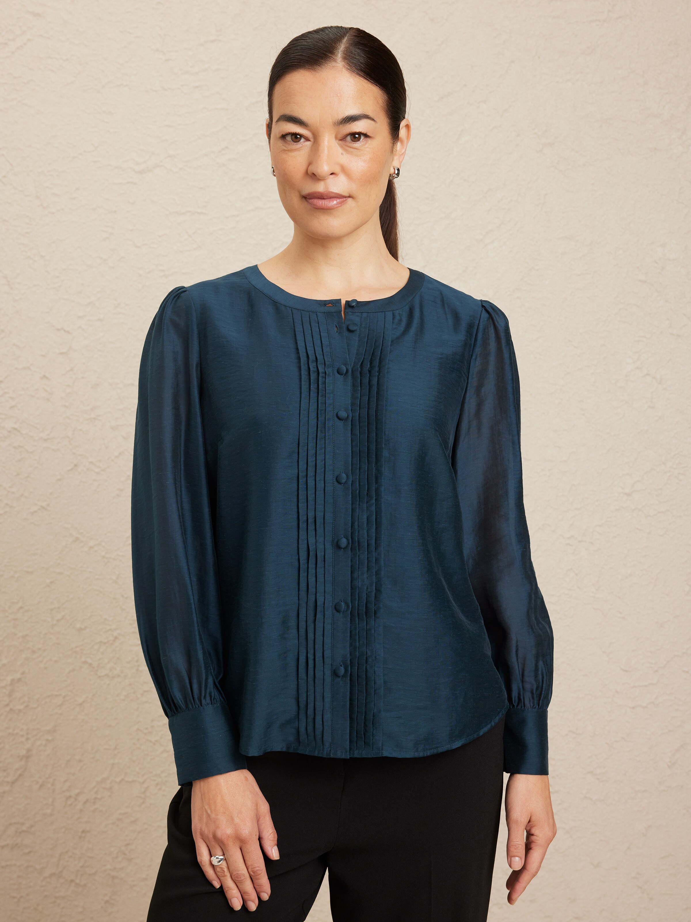 Martha Long Sleeve Lyocel Blouse