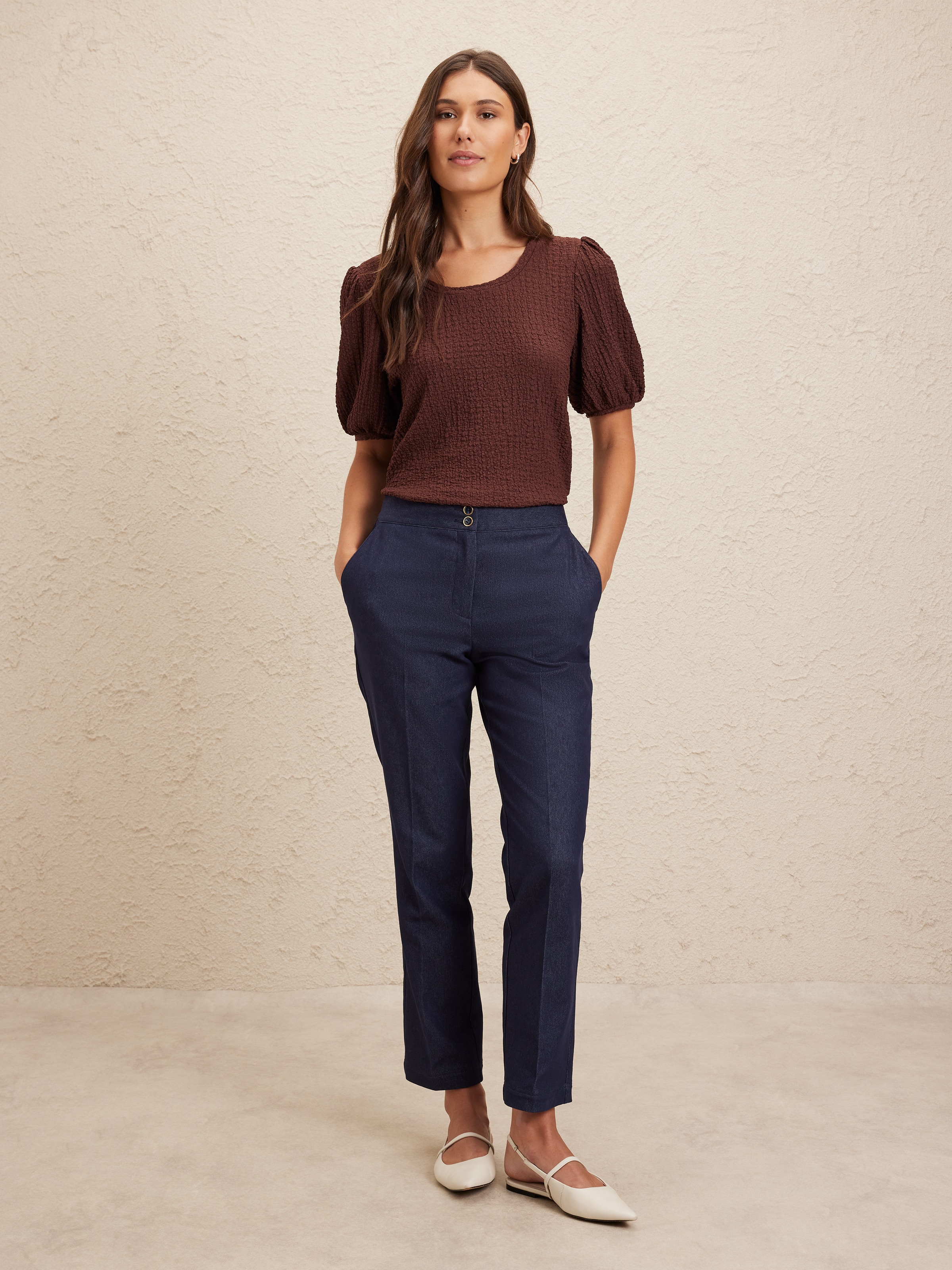 Lana Ripple Jersey Top