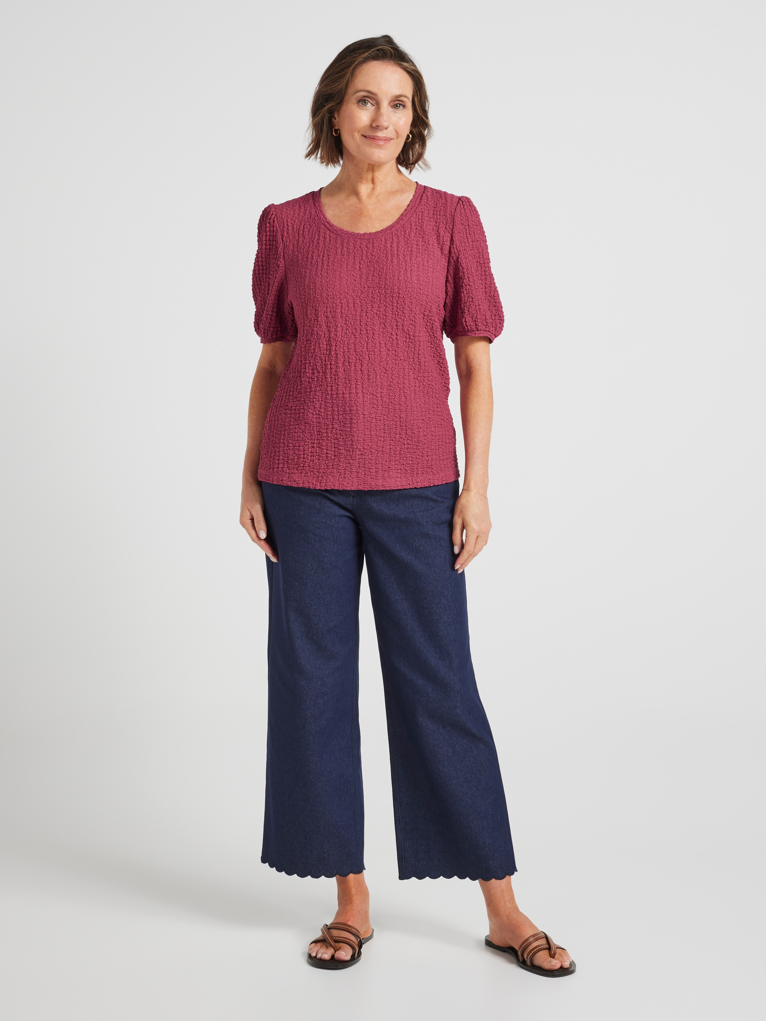 Lana Ripple Jersey Top