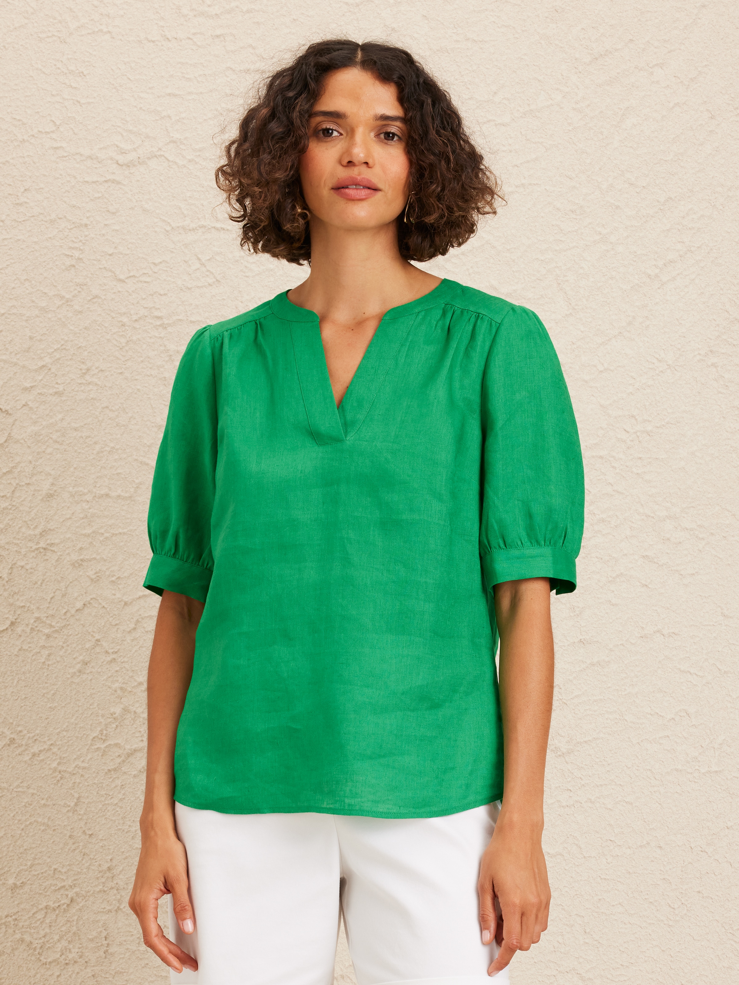 Ines Linen Top