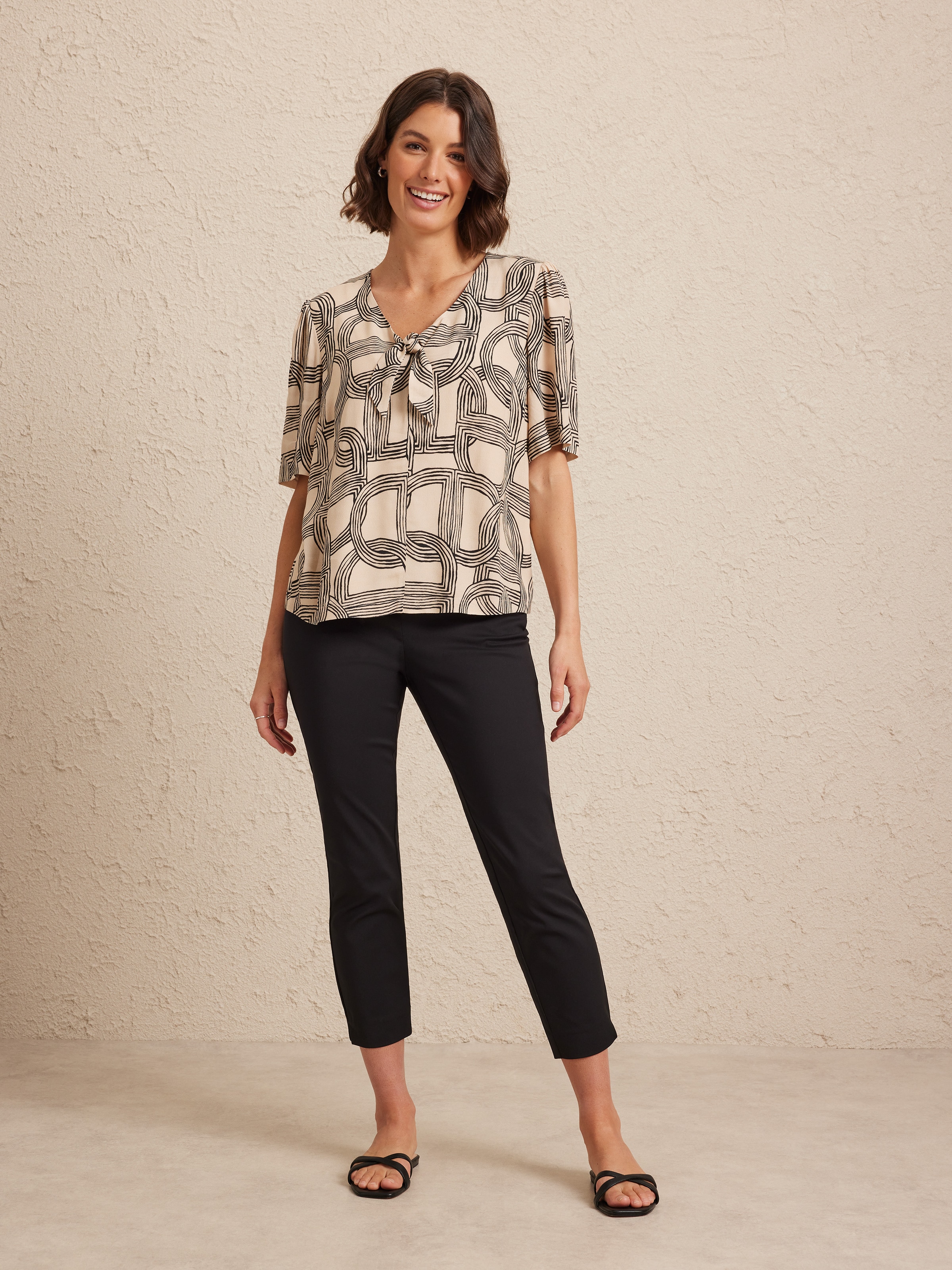 Wilma Knot Viscose Blouse