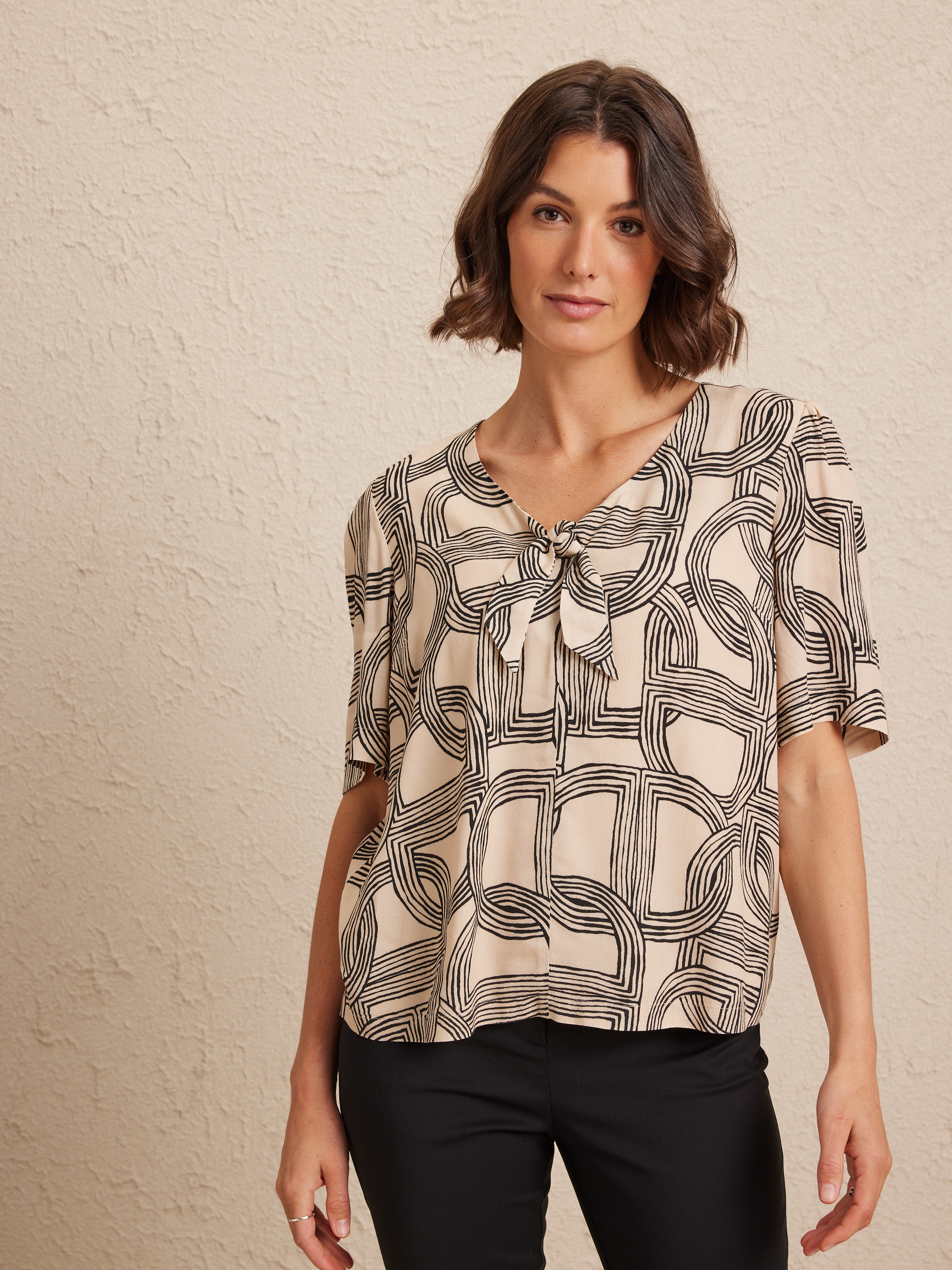 Wilma Knot Viscose Blouse