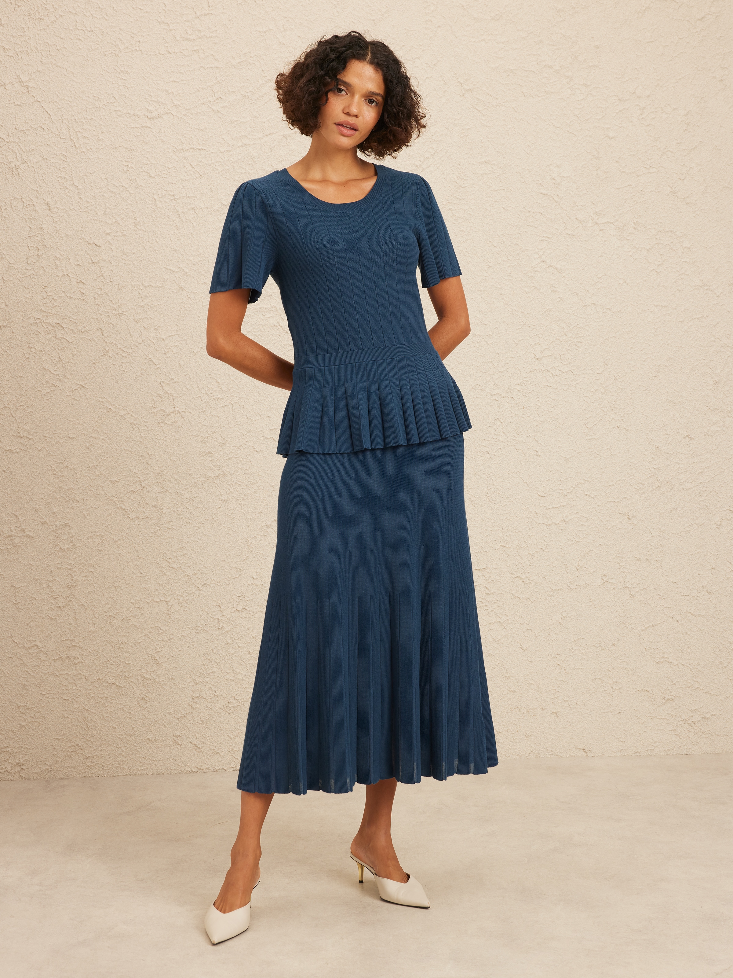 Remi Peplum Knit Top