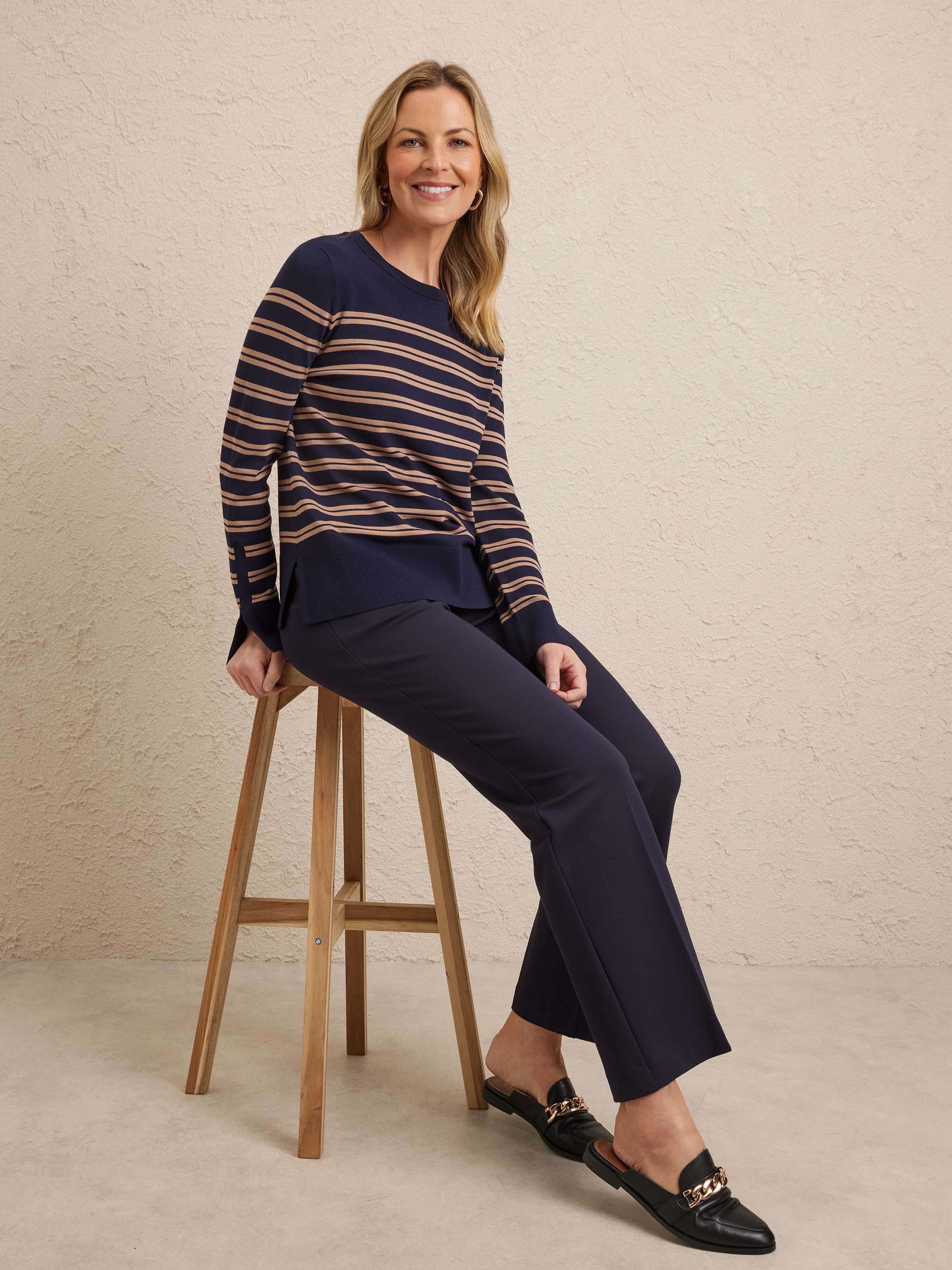 Iris Crew Stripe Jumper