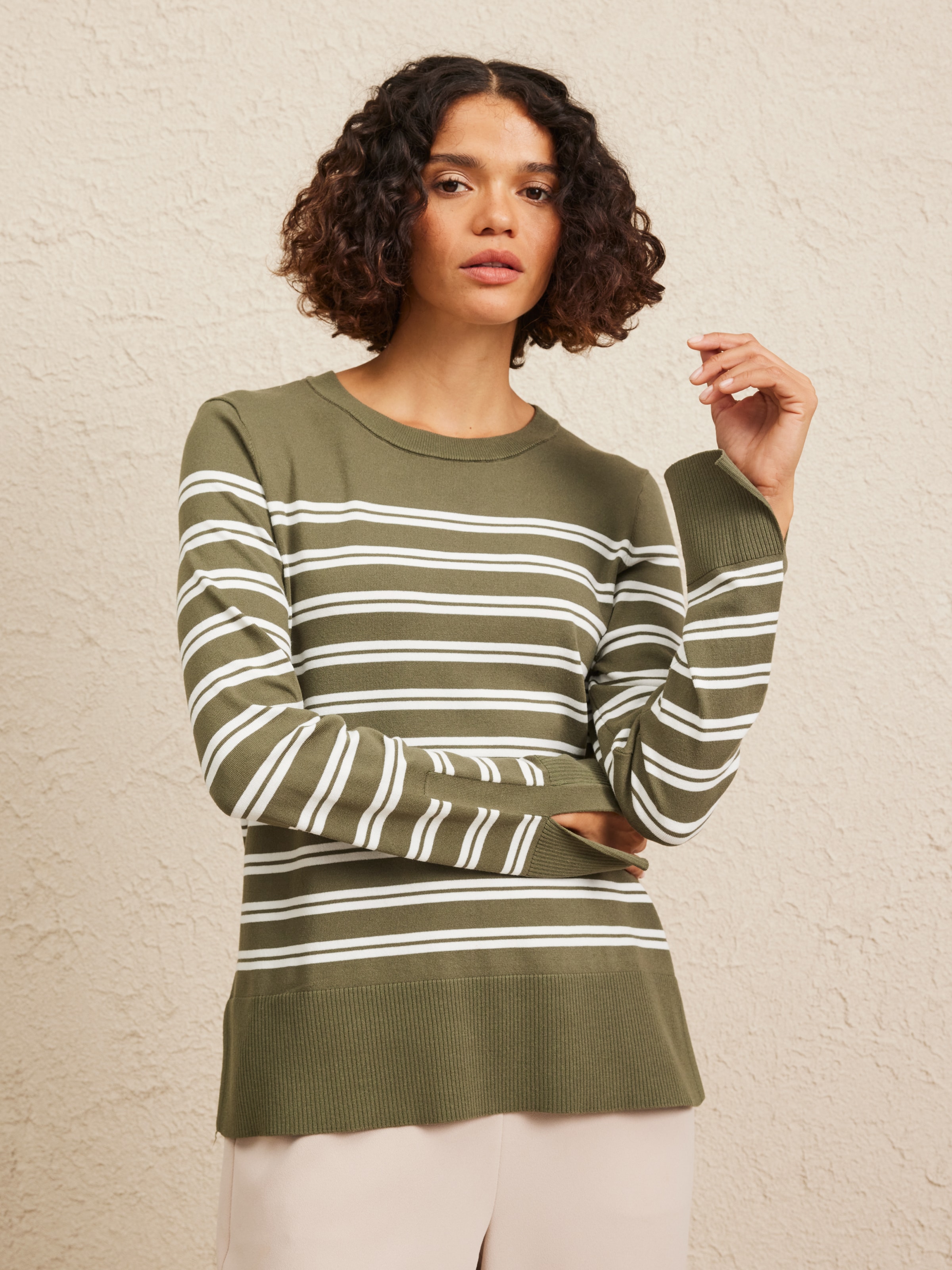 Iris Crew Stripe Jumper