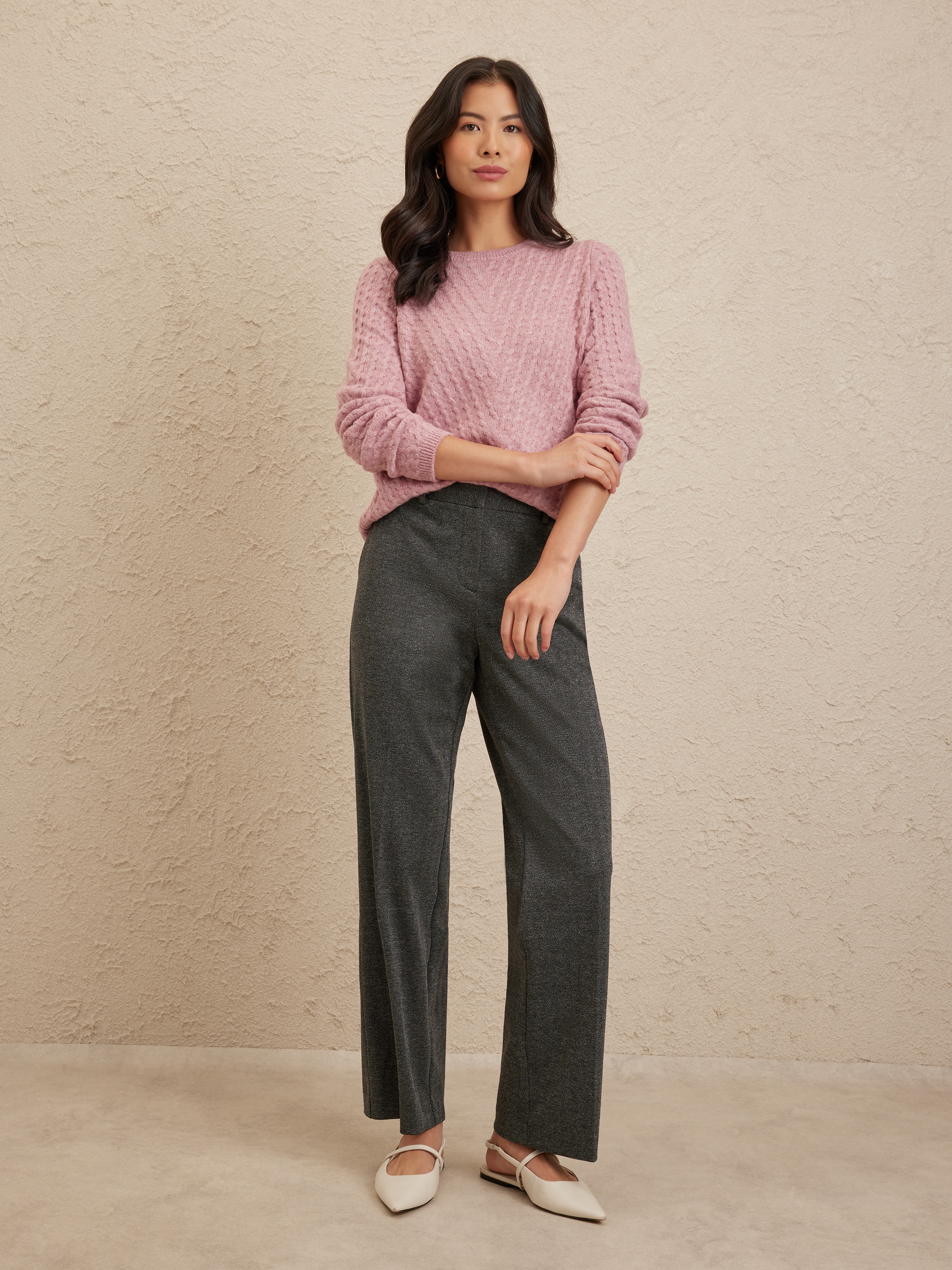 Cindy Crew Mitred Swirl Jumper