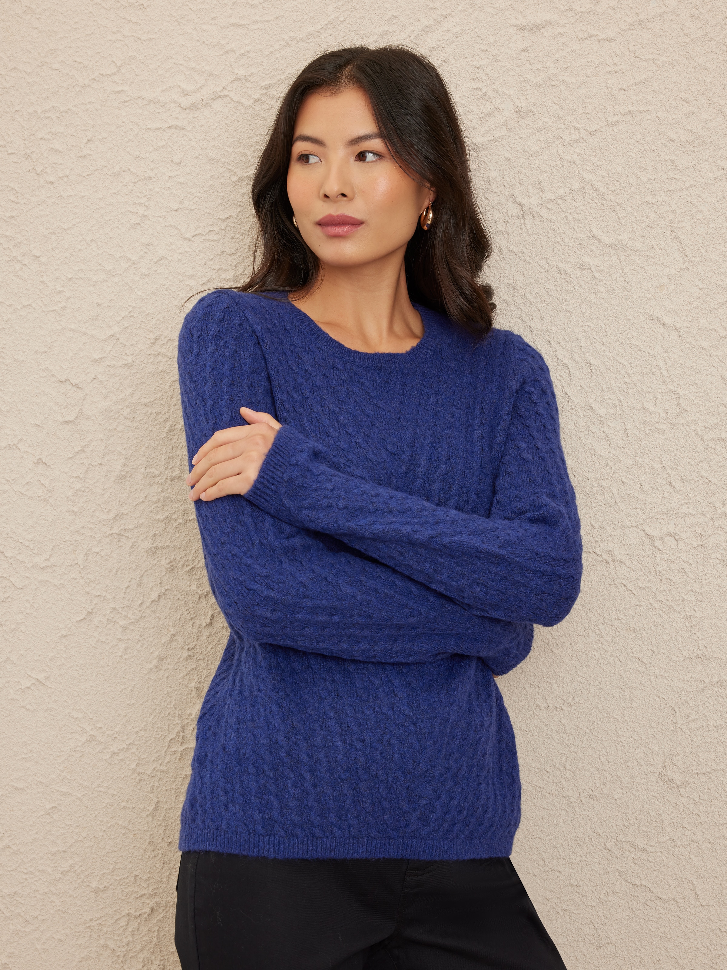 Cindy Crew Mitred Swirl Jumper