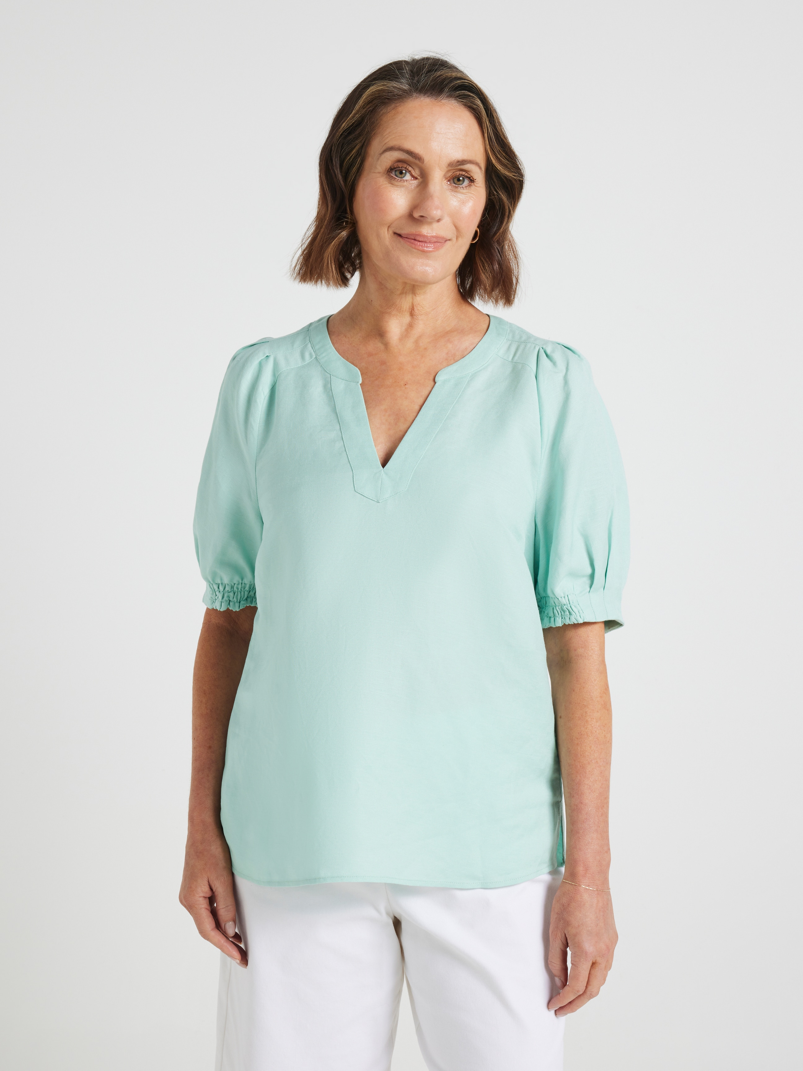 Delia Linen Blend Top