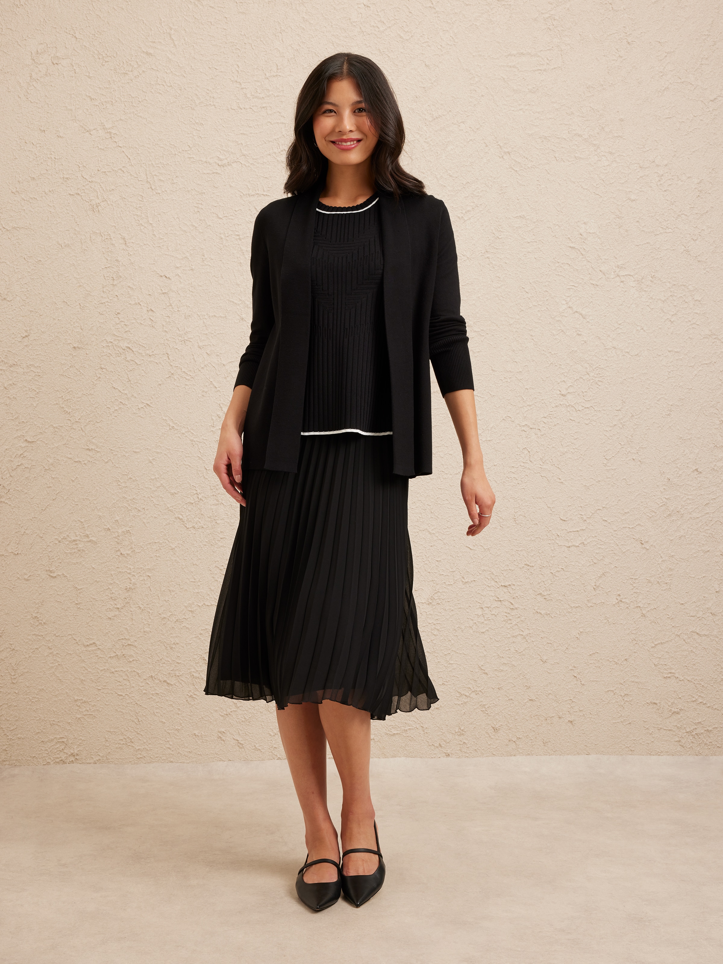 Isabelle Rib Cuff Cardi