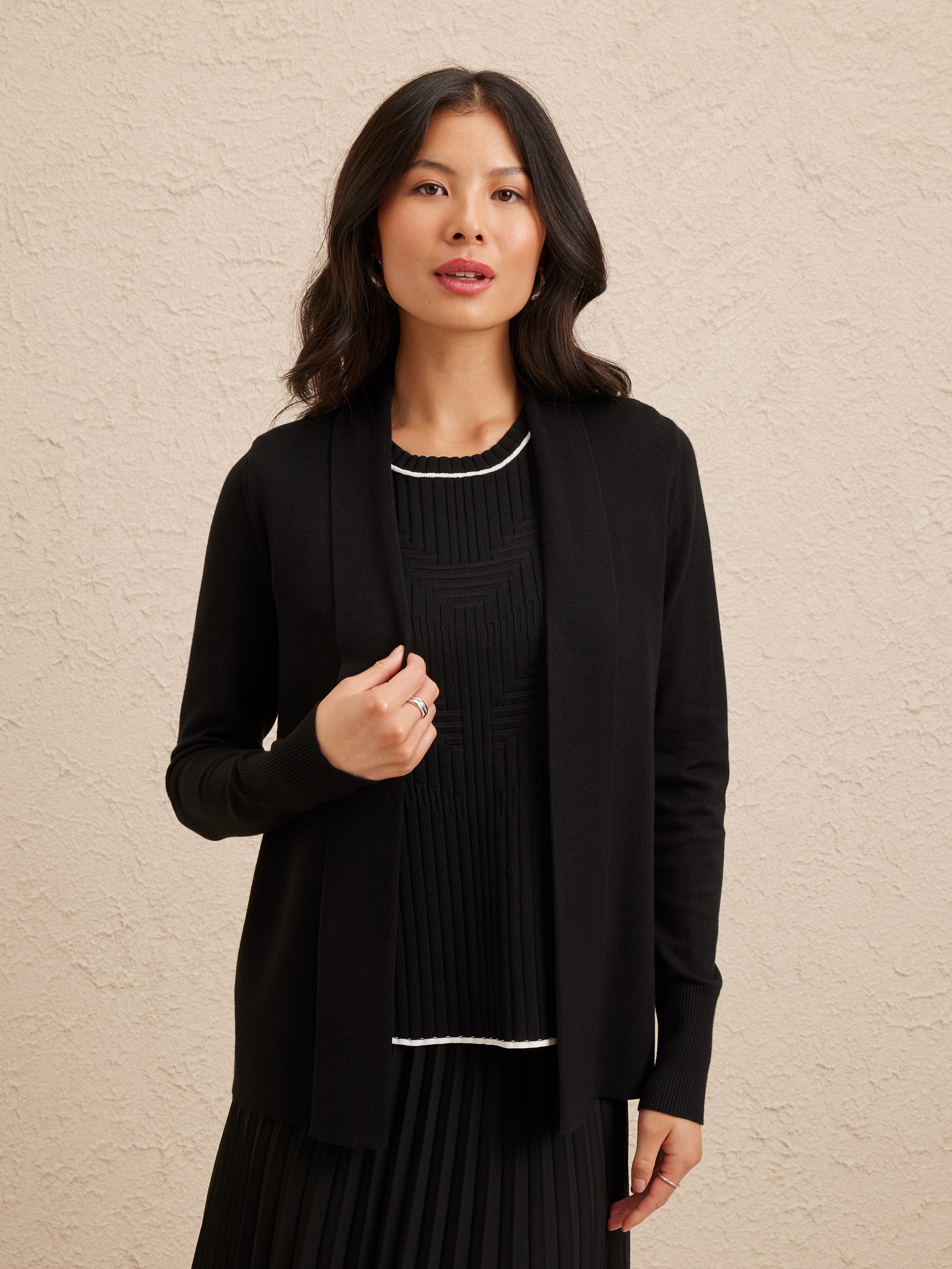 Isabelle Rib Cuff Cardi