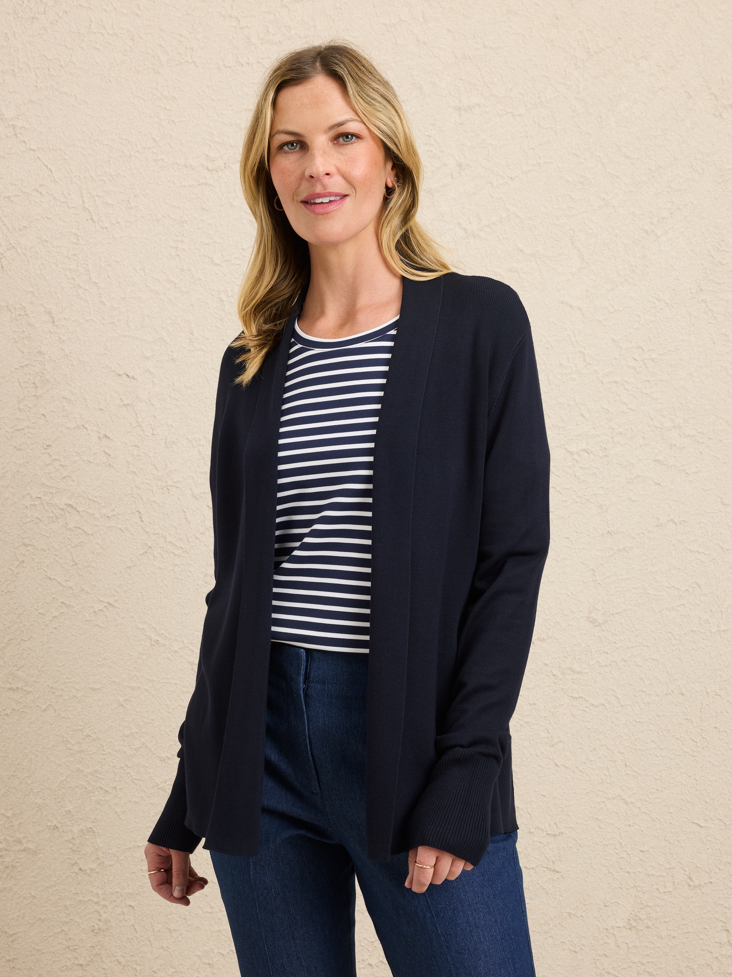 Isabelle Rib Cuff Cardi