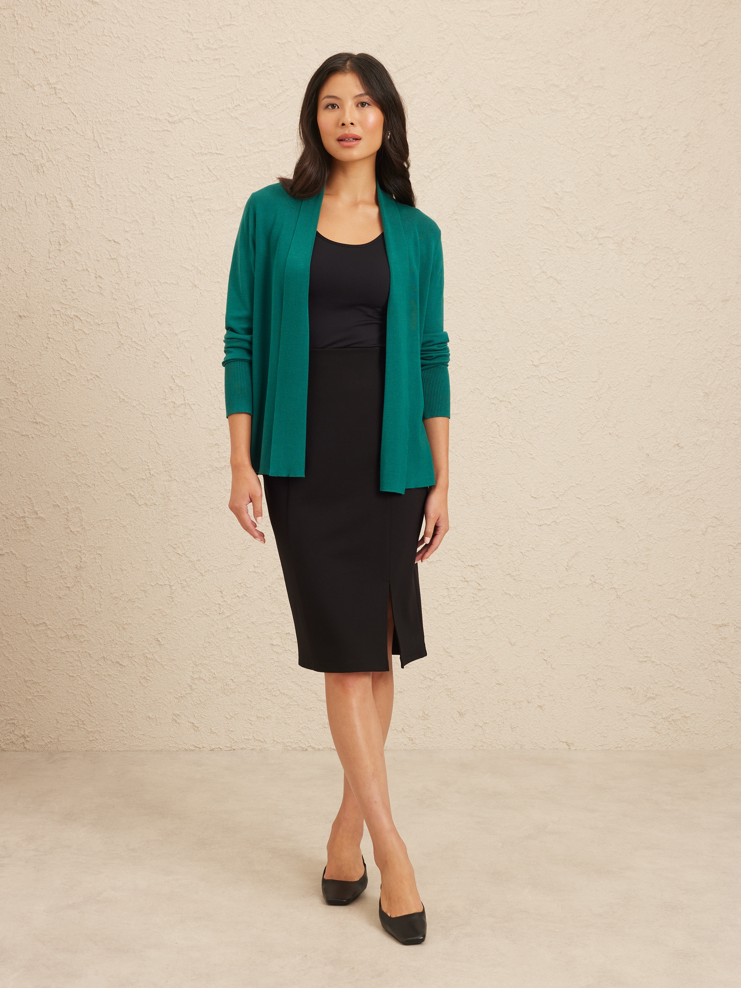 Isabelle Rib Cuff Cardi
