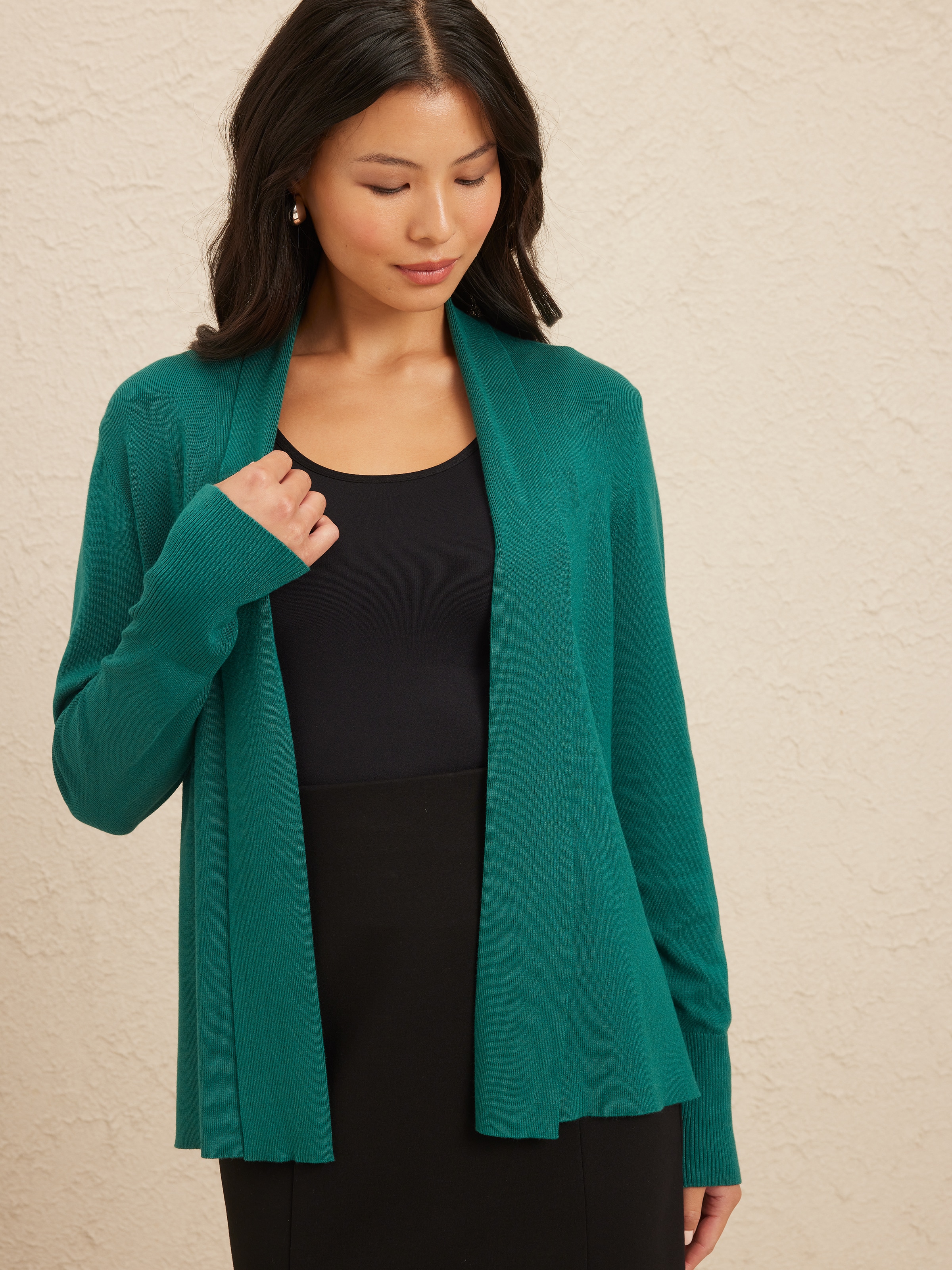 Isabelle Rib Cuff Cardi