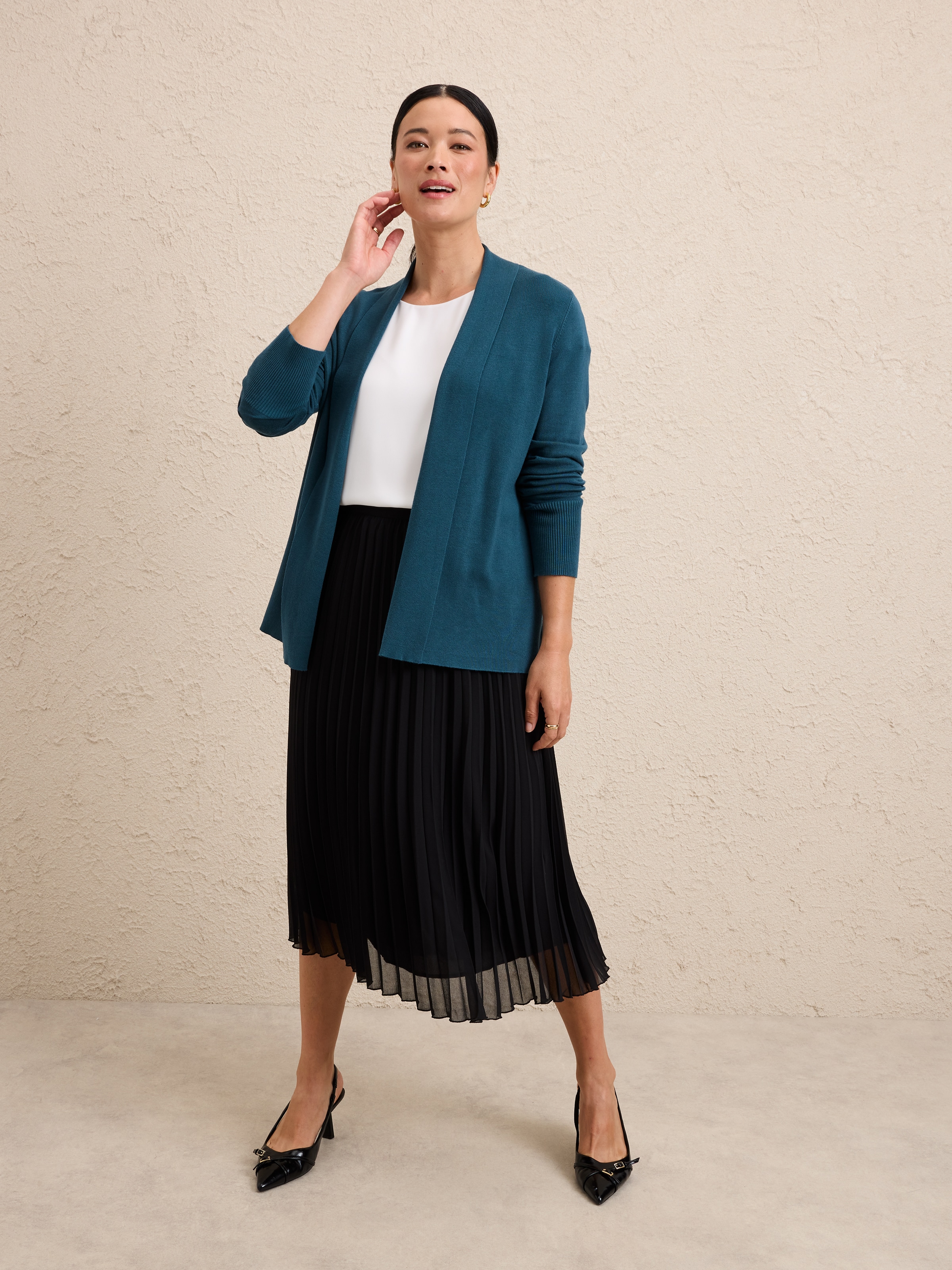 Isabelle Rib Cuff Cardi