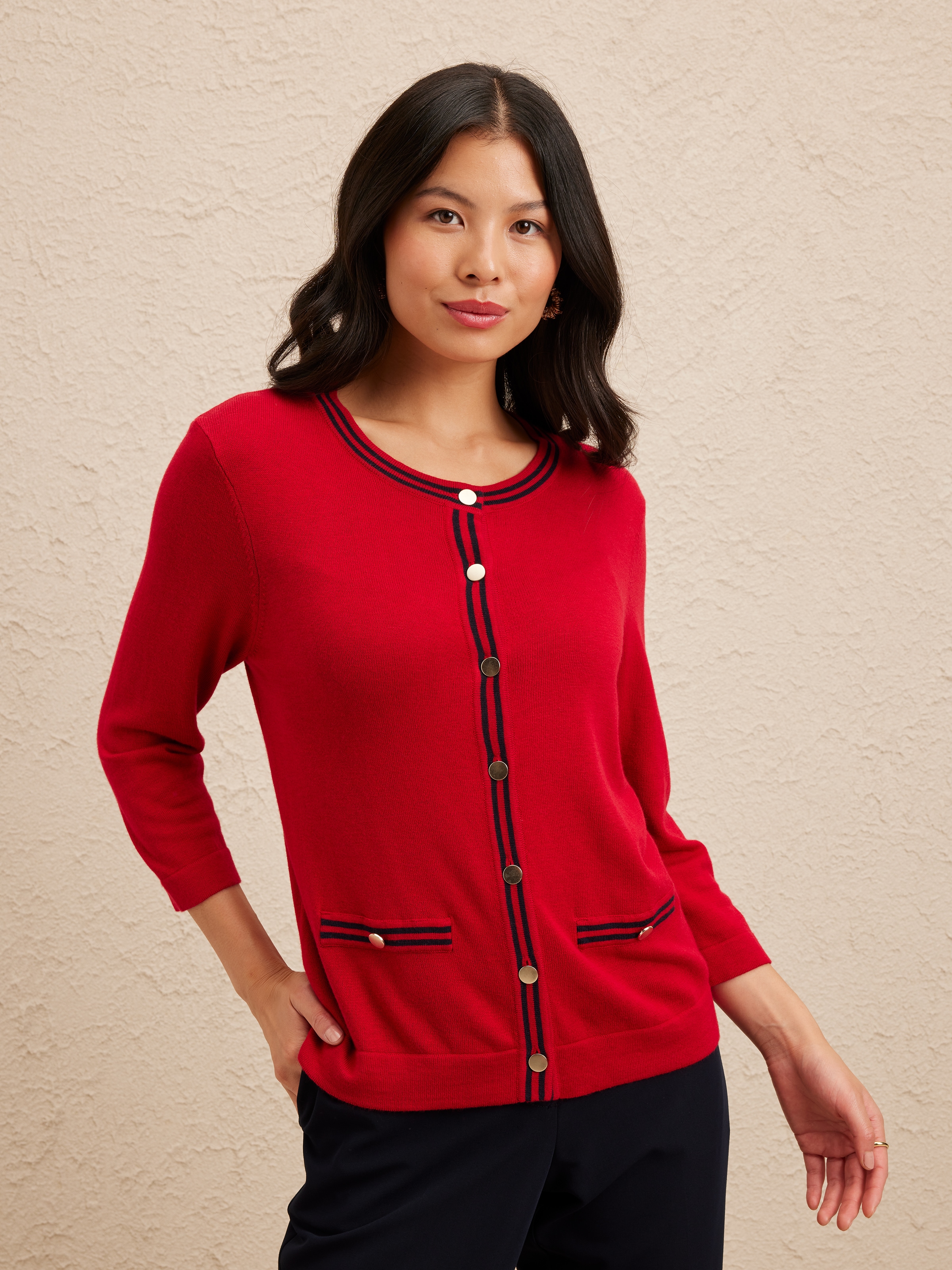 Eva Tipped Cardi