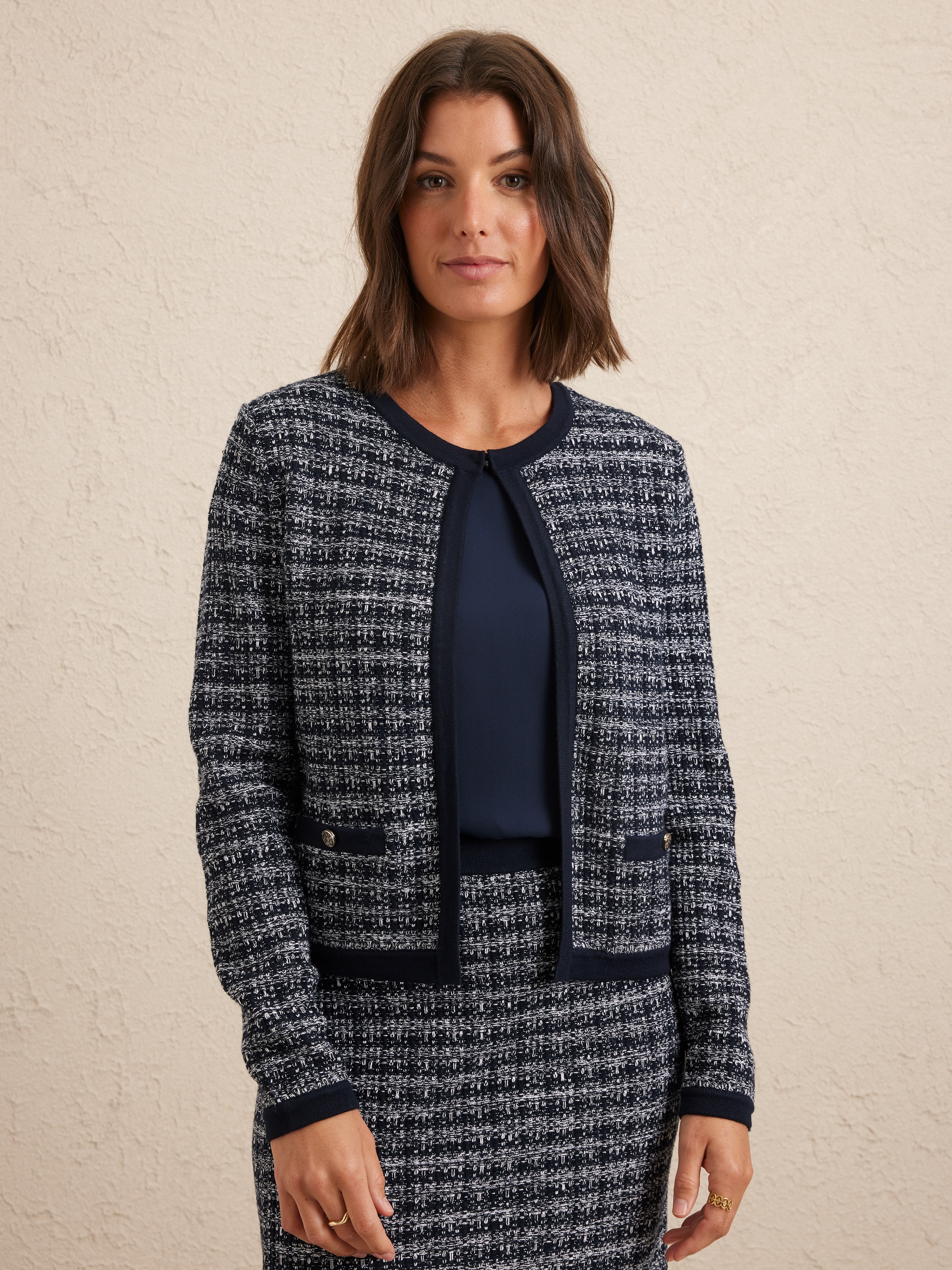 Parisian Textured Knit Jacket