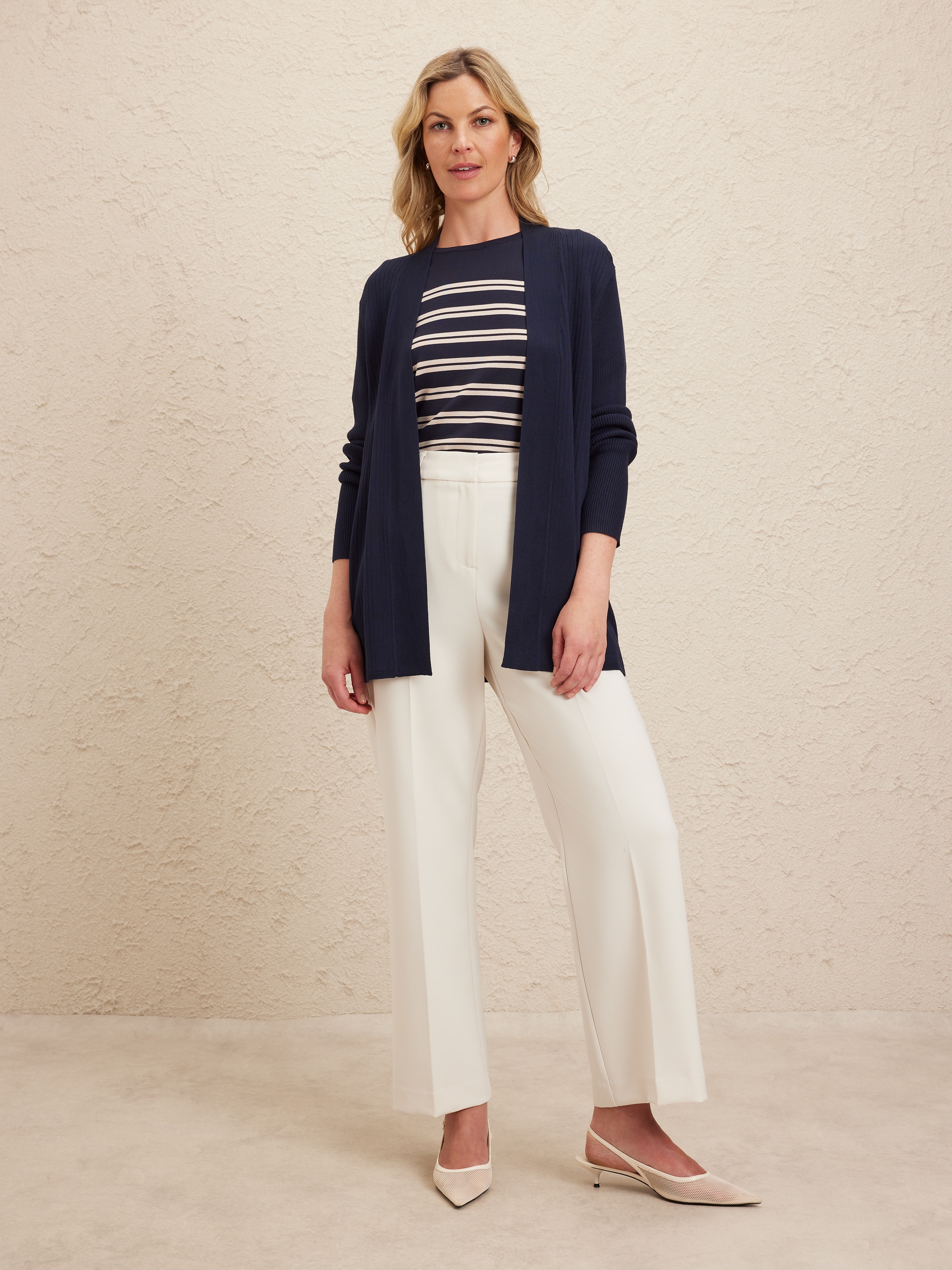 Ivy Longline Ribbed Cardigan