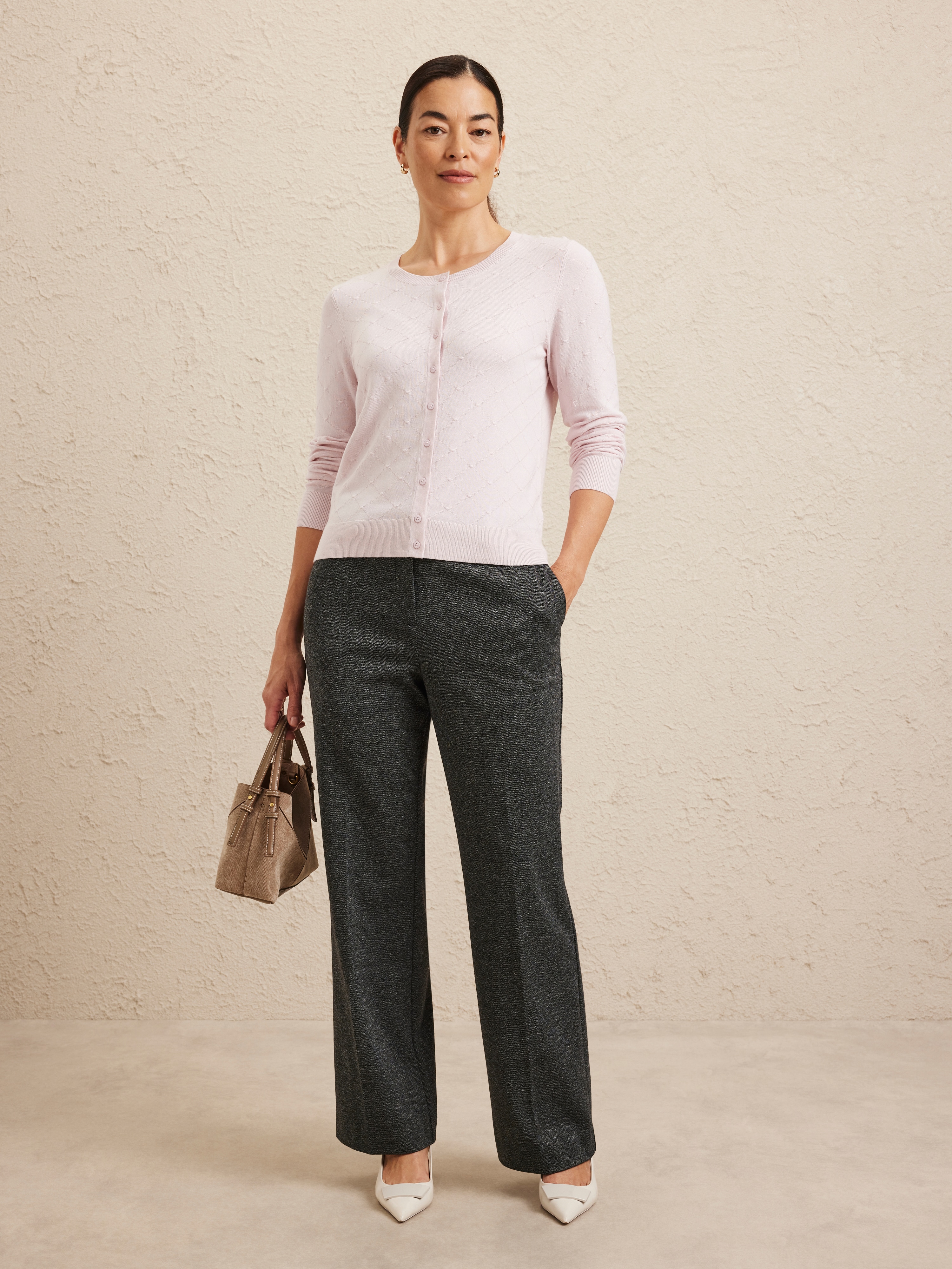 Maya Diamond Stitch Cardigan