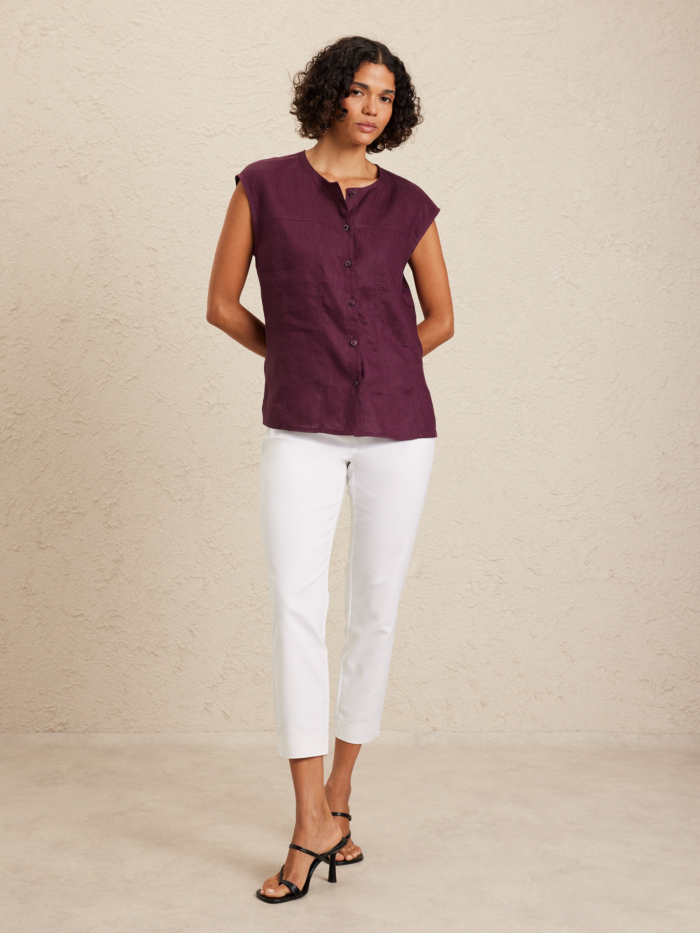Albane Linen Top
