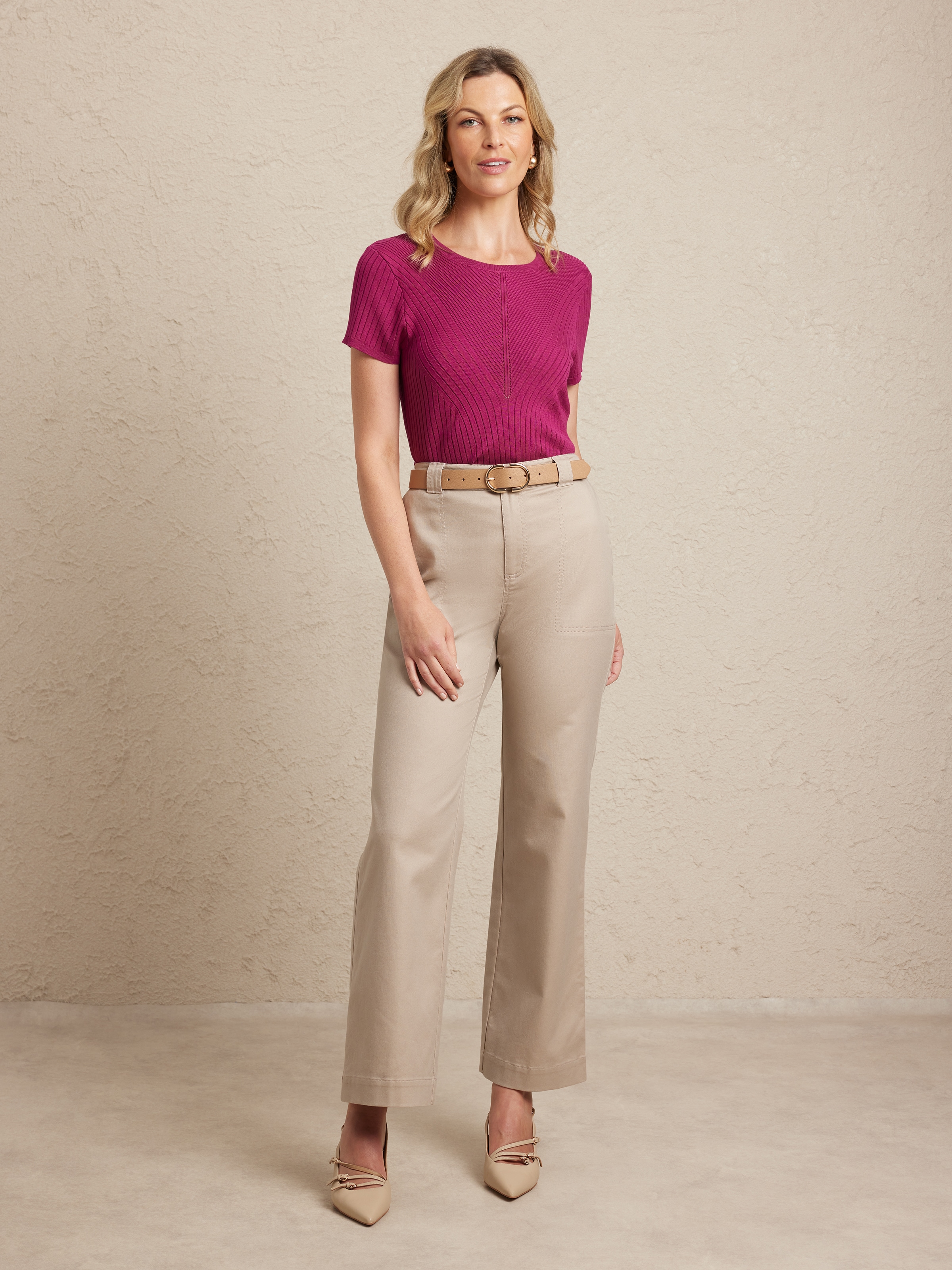 Carly Ribbed Work Jumper