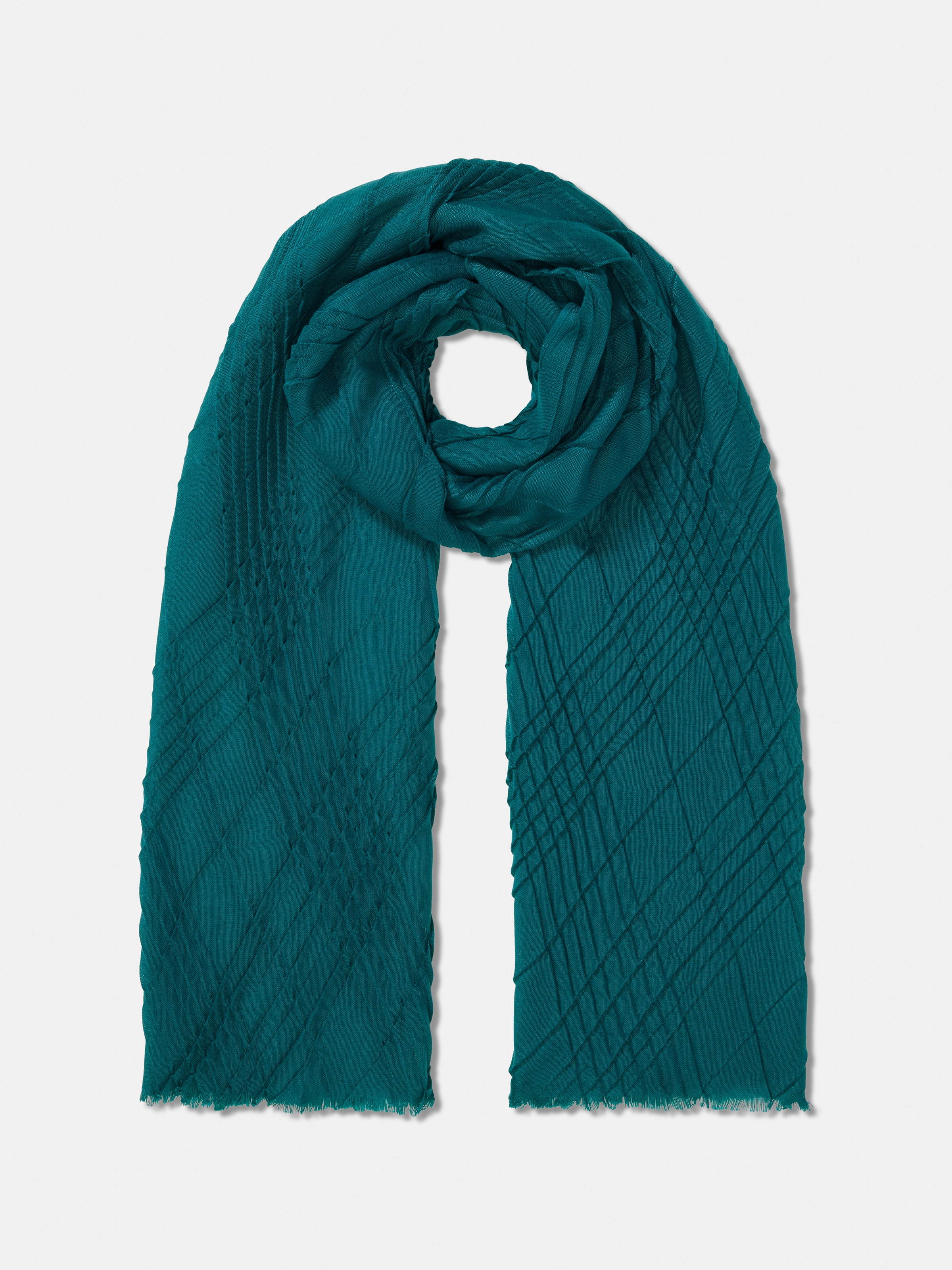 Diamond Pleated Scarf